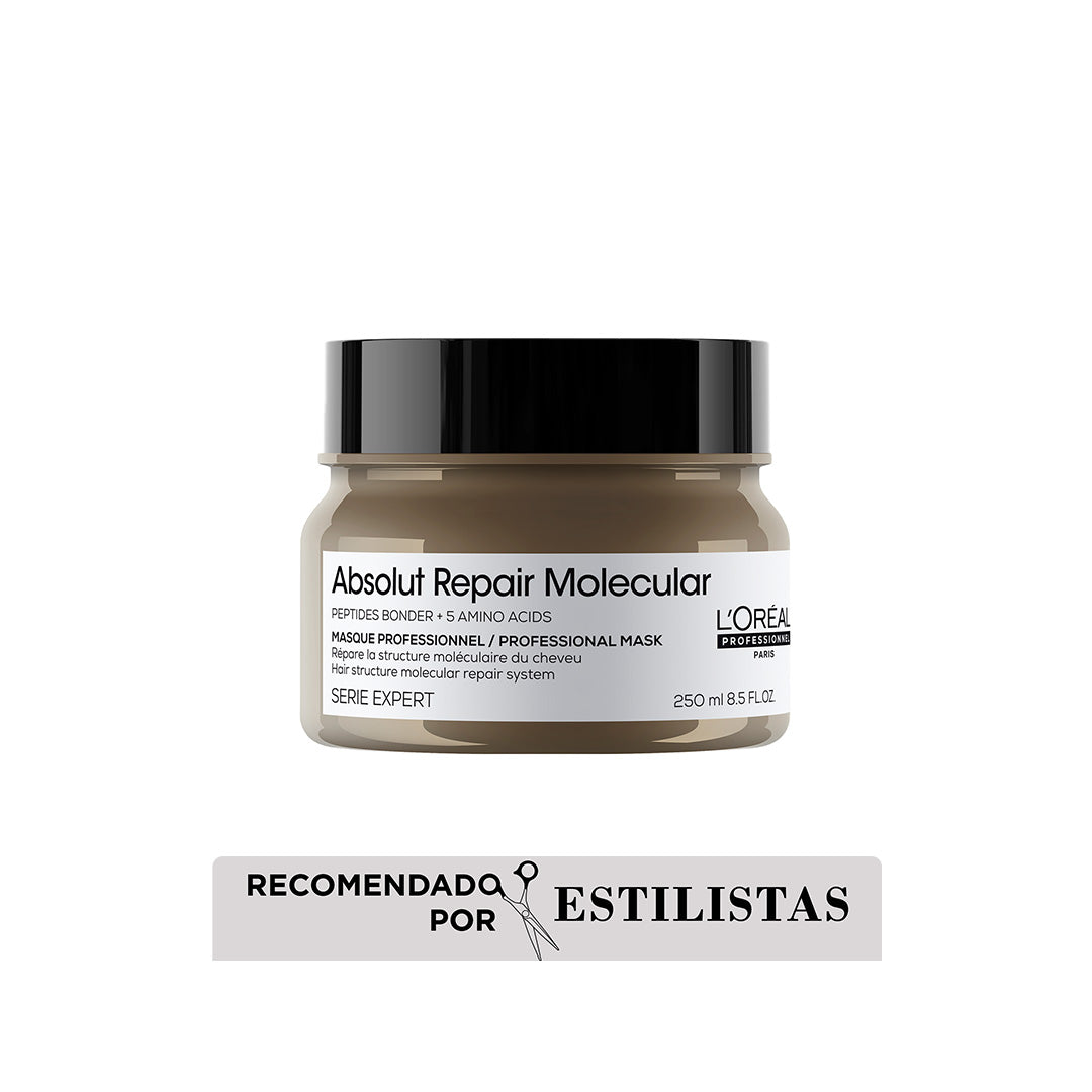 Mascarilla Absolut Repair Molecular reparación cabello dañado L'Oréal Professionnel 250ml