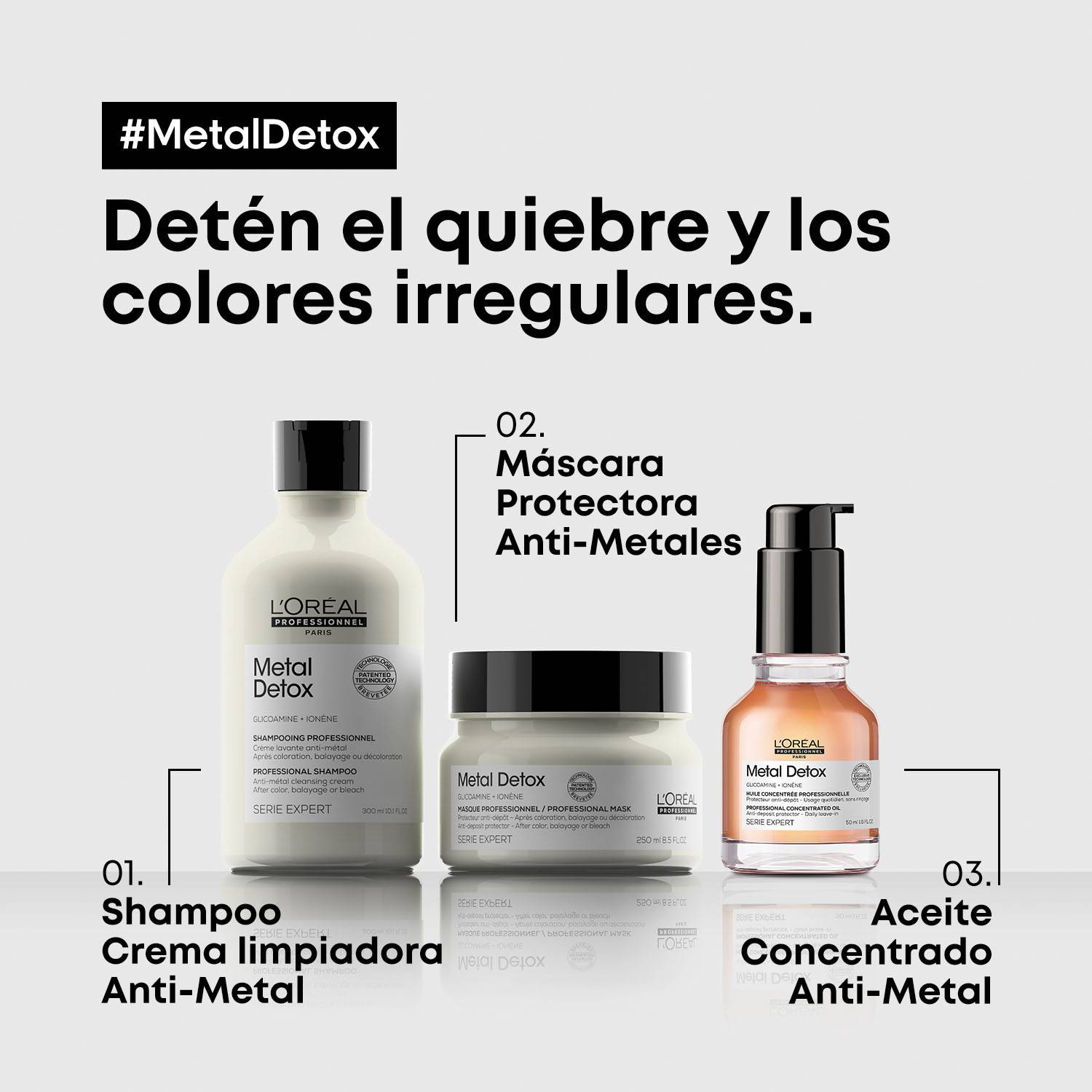 Shampoo Metal Detox desintoxicación Loreal professionnel 300ml