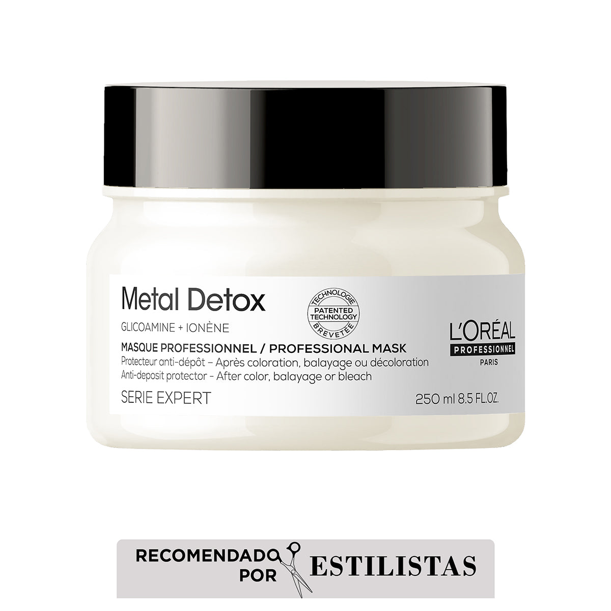 Mascarilla profesional Metal Detox desintoxicación L'Oréal Professionnel 250ml