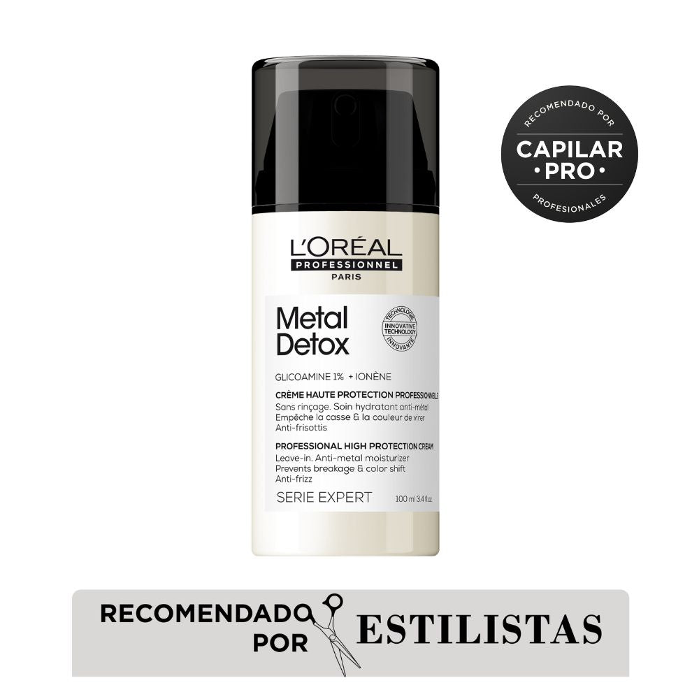 Crema para peinar protección UV Metal Detox Anti-Quiebre para Cabello Dañado 100ml Loreal Professionnel