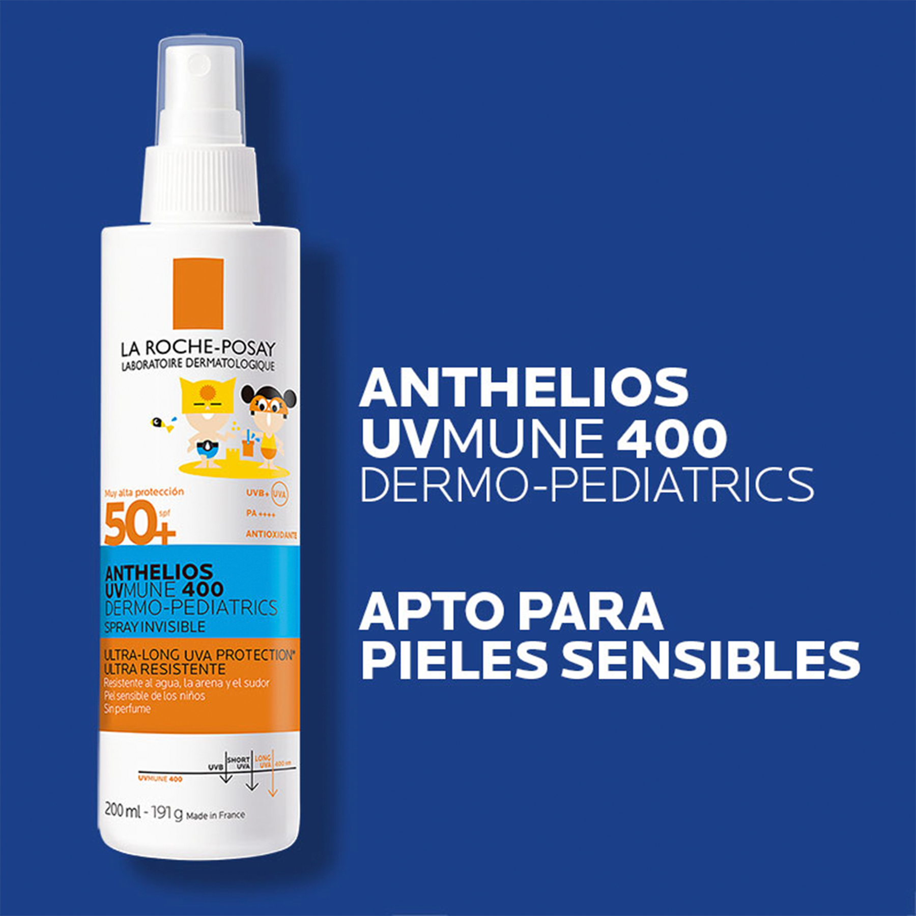 Anthelios UVMUNE 400 Dermo pediátrico spray invisible SPF50+