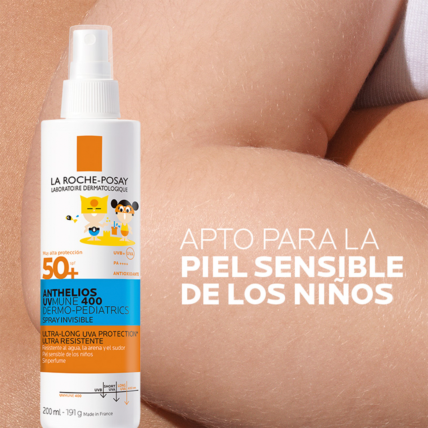 Anthelios UVMUNE 400 Dermo pediátrico spray invisible SPF50+