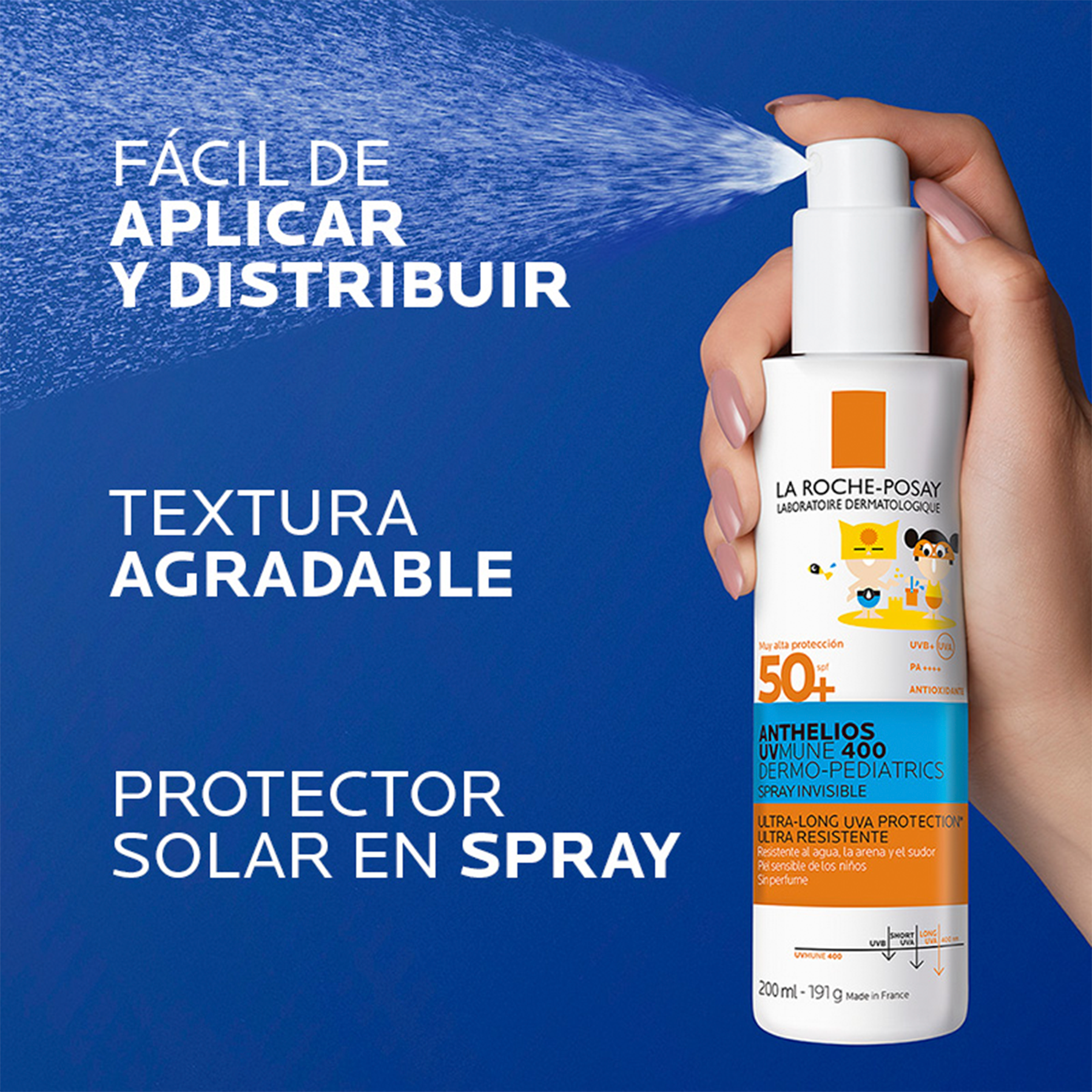 Anthelios UVMUNE 400 Dermo pediátrico spray invisible SPF50+