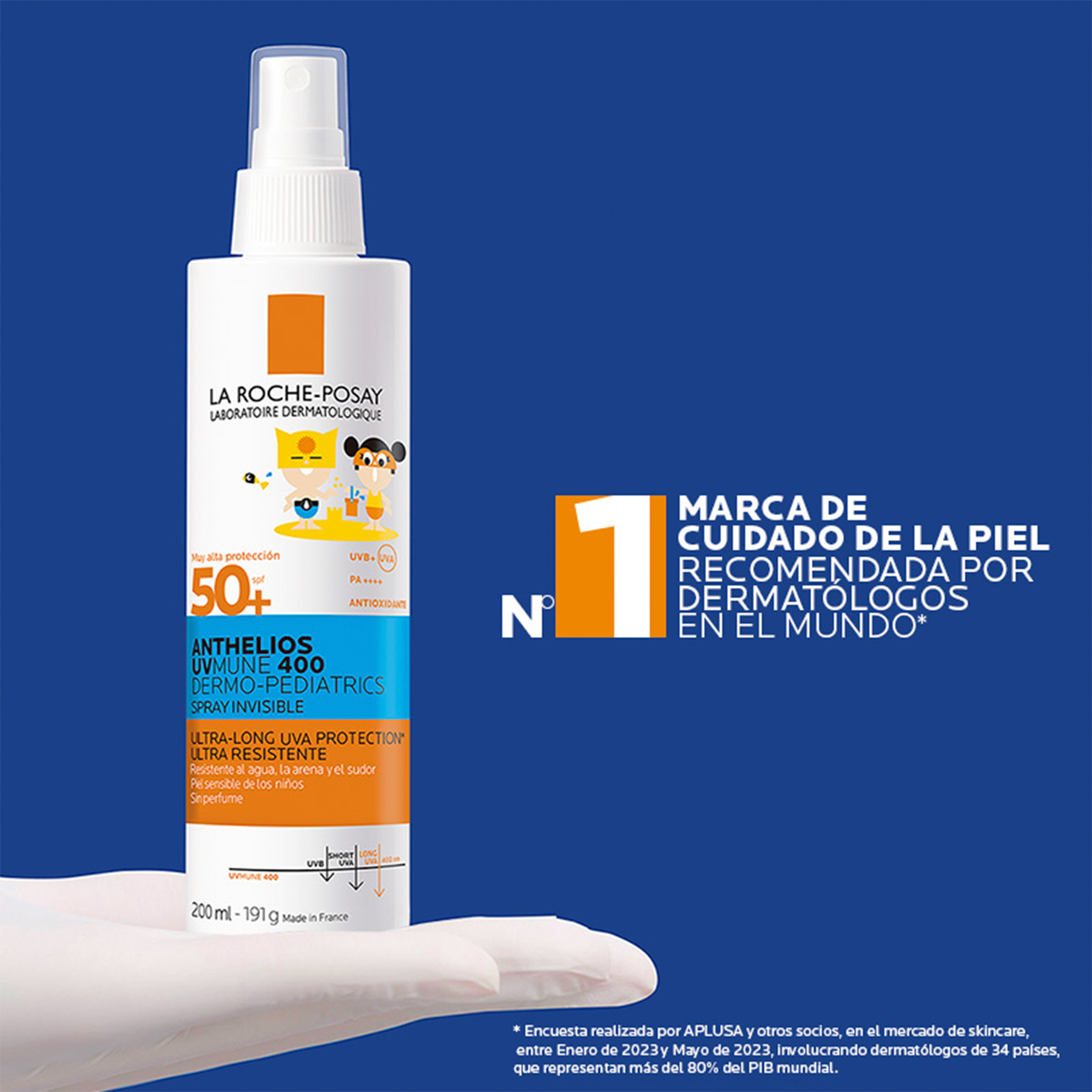 Anthelios UVMUNE 400 Dermo pediátrico spray invisible SPF50+