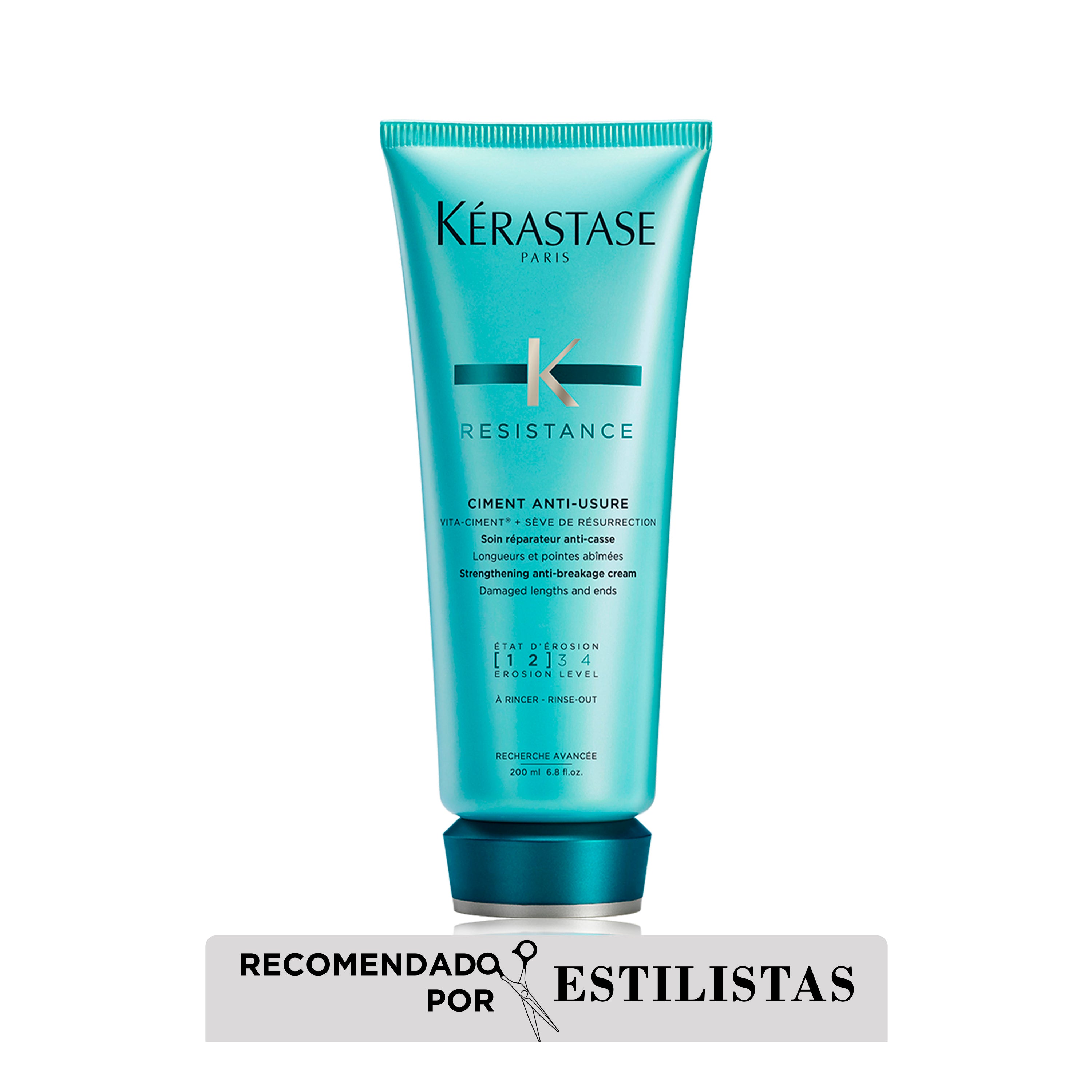 Acondicionador Kérastase Résistance Ciment Anti-Usure reconstruye cabello dañado 200ml