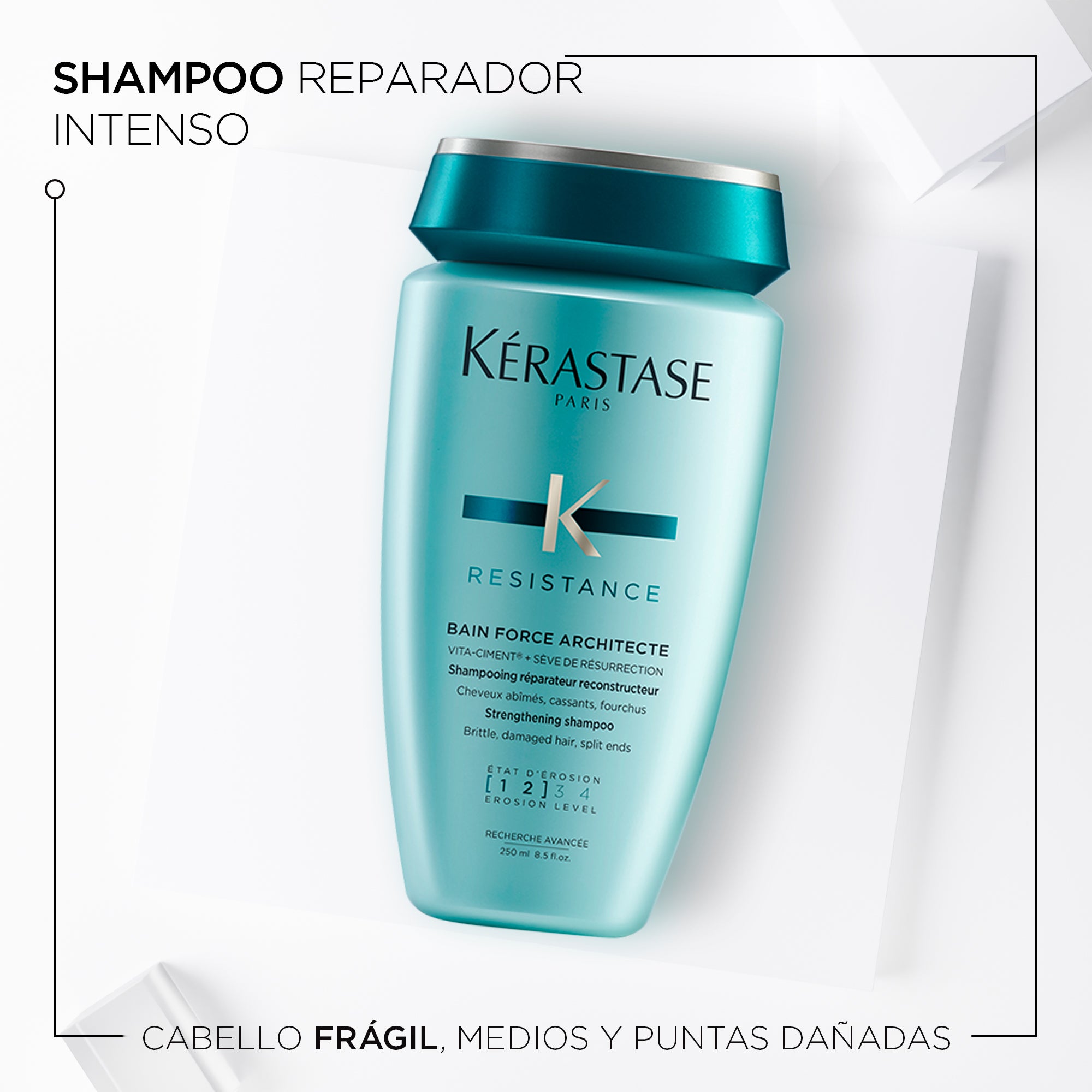 Shampoo Kérastase Résistance Force Architecte reparación cabello dañado 250ml