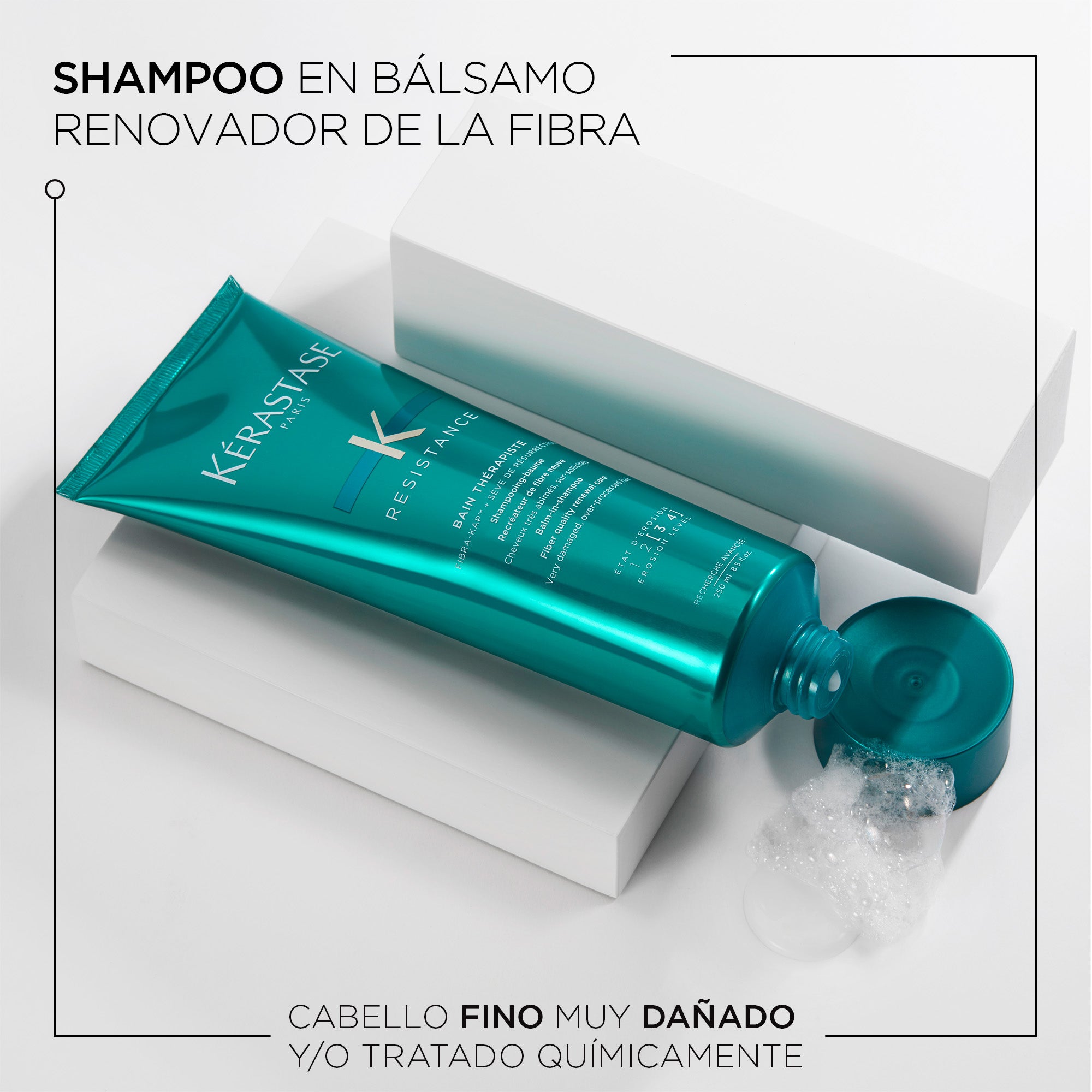 Shampoo Kérastase Résistance Therapiste reparación cabello muy dañado 250ml