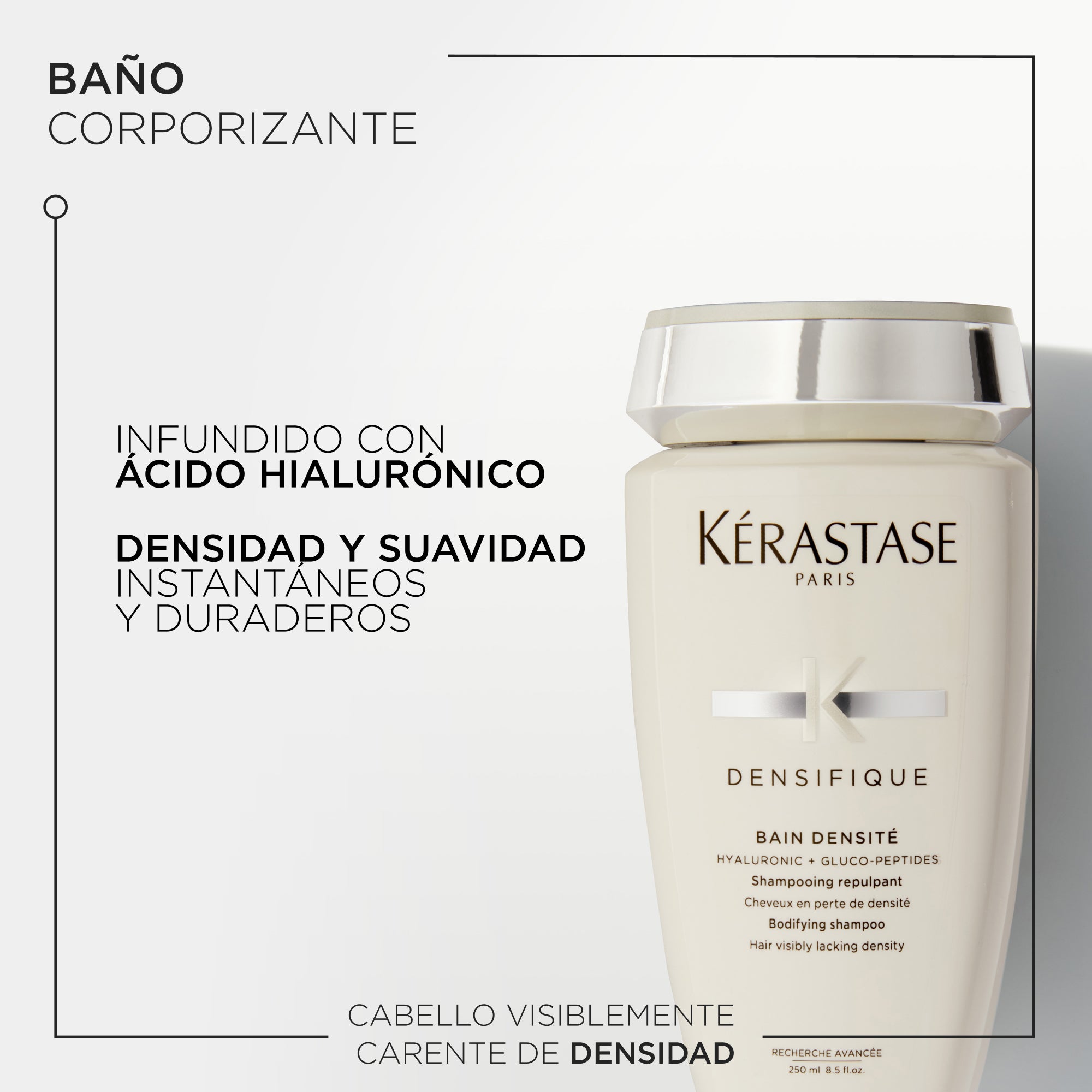 Shampoo Kérastase Densifique para mujer engrosa cabello fino 250ml