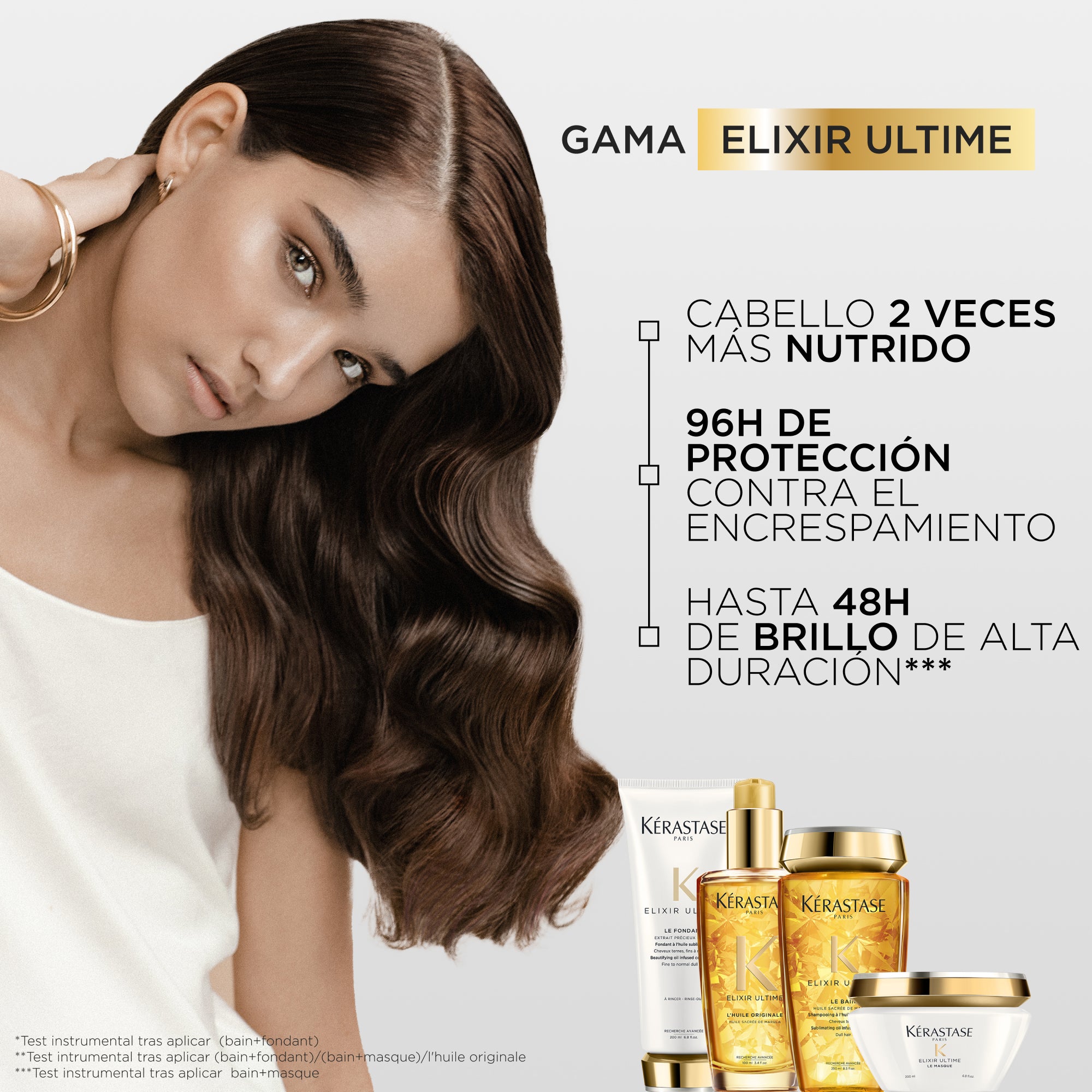 Shampoo Kérastase Elixir Ultime aporta brillo a cabello opaco 250ml