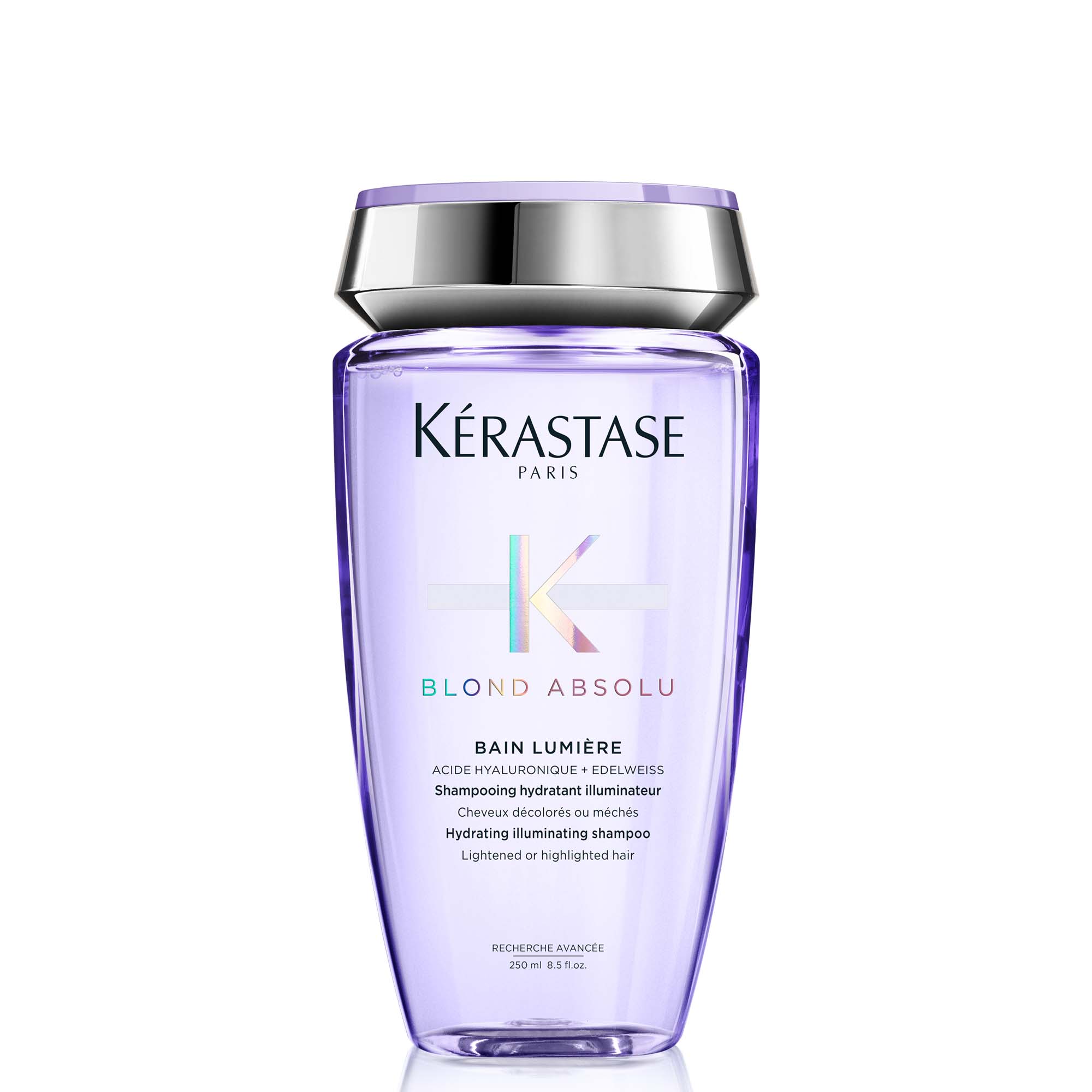 Shampoo Kérastase Blond Absolu Lumiere neutraliza rubios o decolorados 250ml