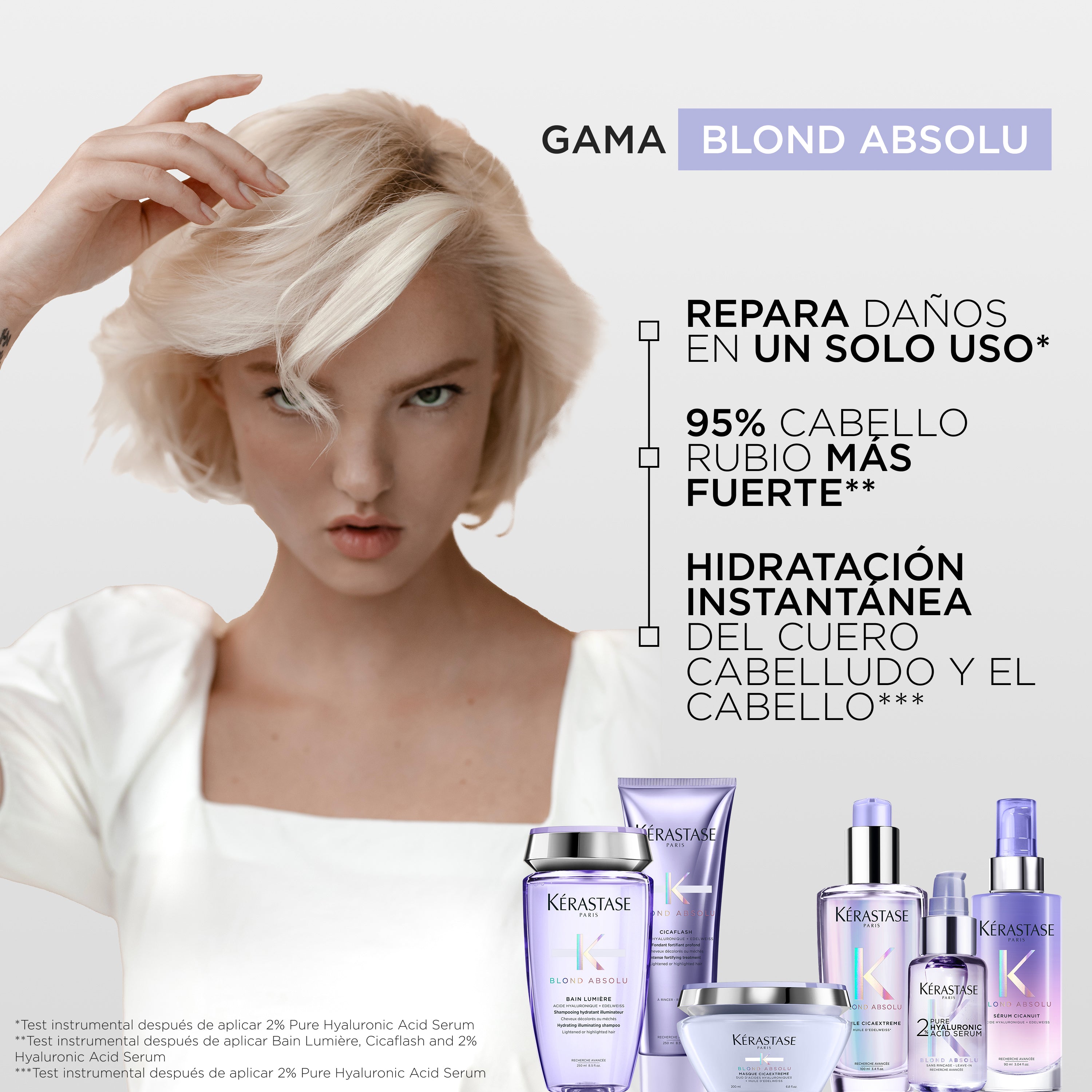 Acondicionador Kérastase Blond Absolu Cicaflash cuidado rubio 250ml