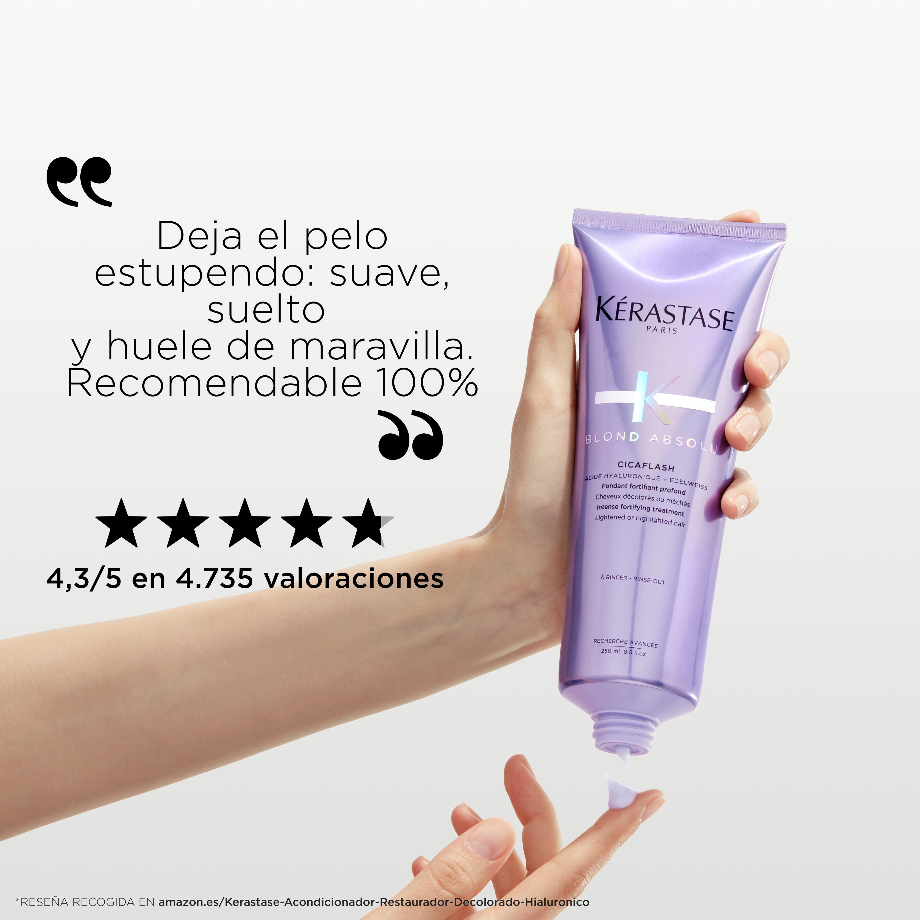 Acondicionador Kérastase Blond Absolu Cicaflash cuidado rubio 250ml