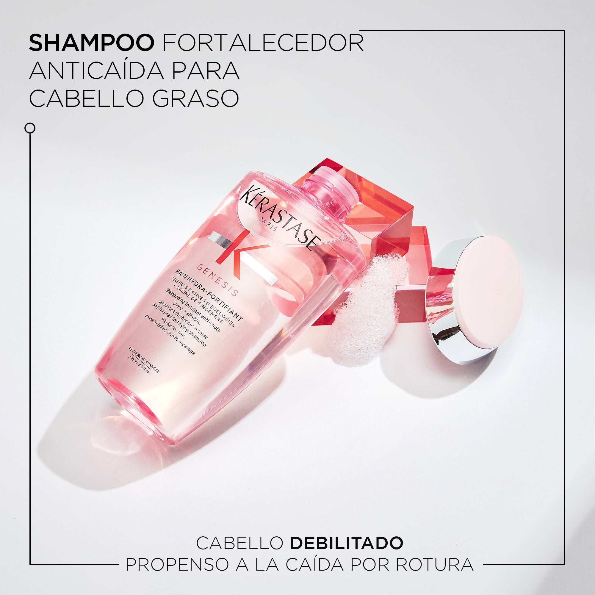 Shampoo Kérastase Genesis Hydra-Fortifiant anticaída cabello graso 250ml