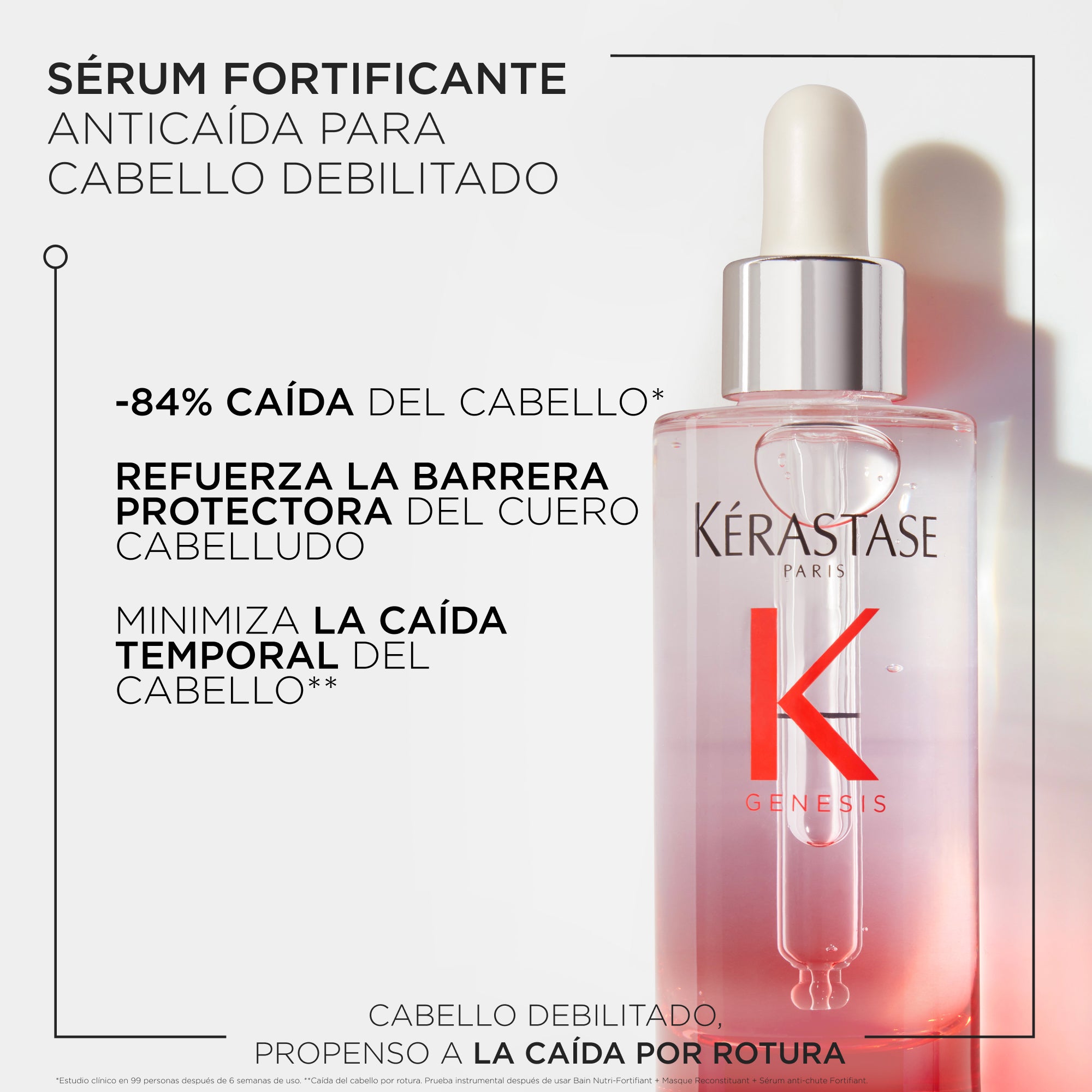 Sérum Kérastase Genesis anti-caída para cabello quebradizo 90ml