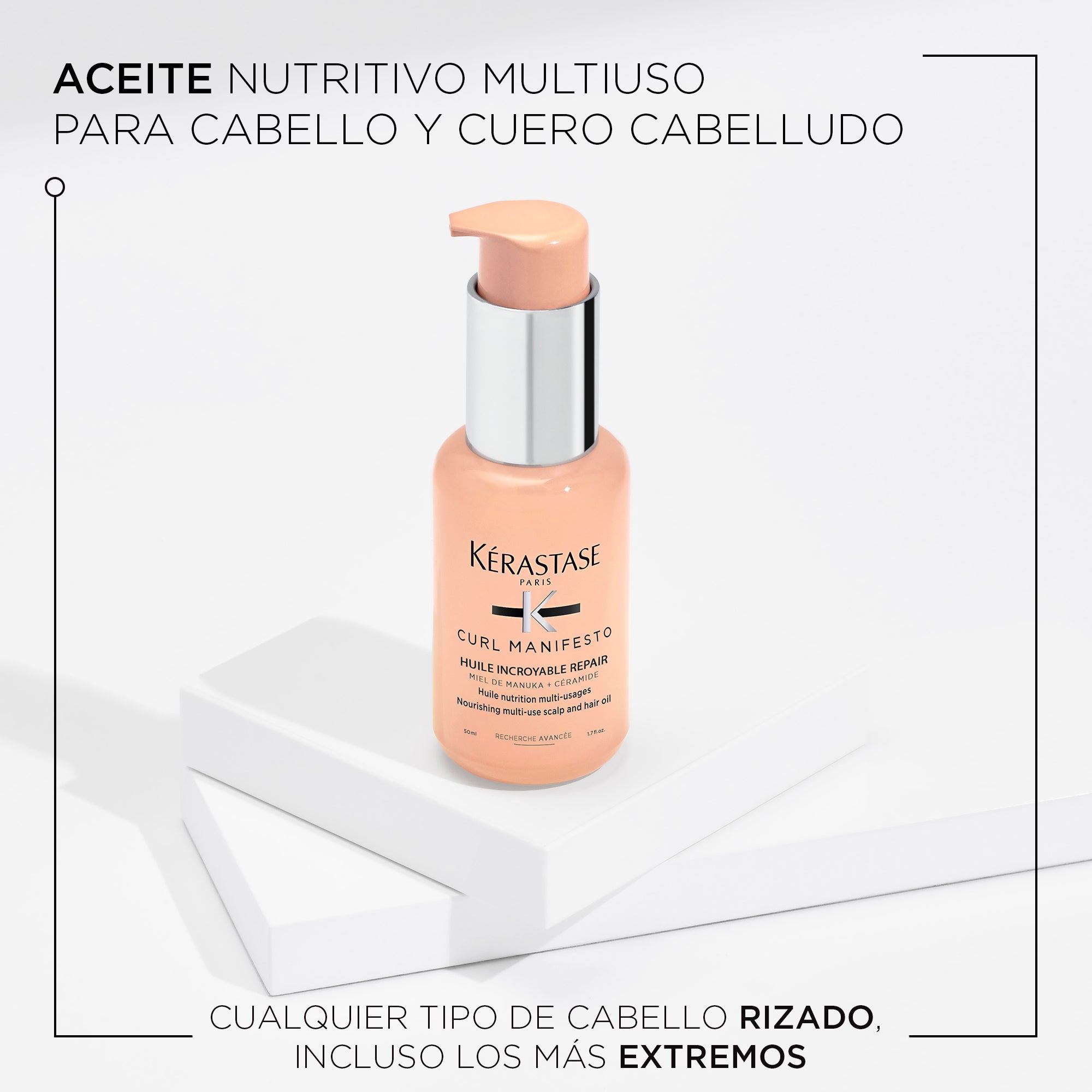 Aceite Kérastase Curl Manifesto Huile Sublime reparación crespos 50ml