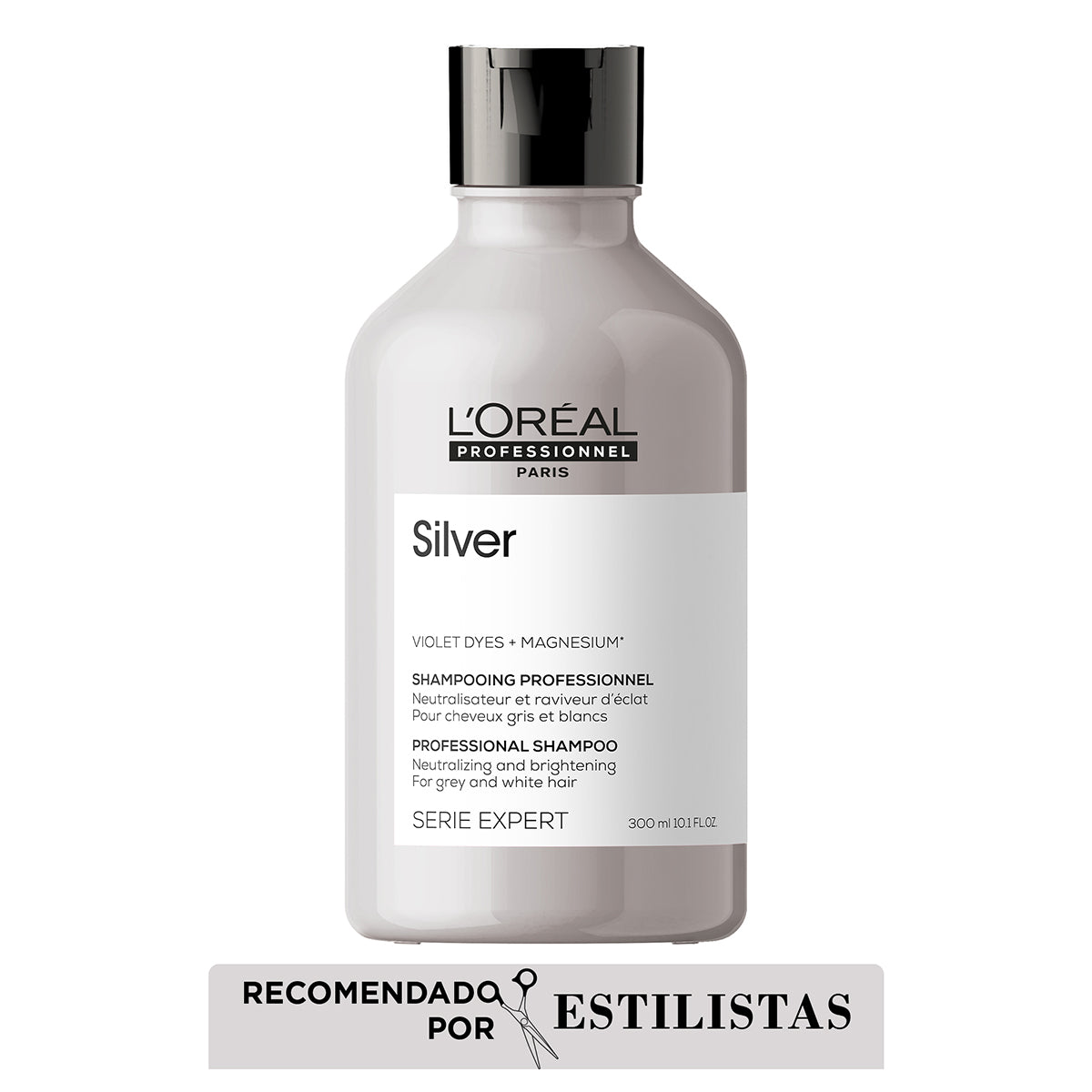 Shampoo Silver cuidado del cabello blanco Loreal professionnel 300ml