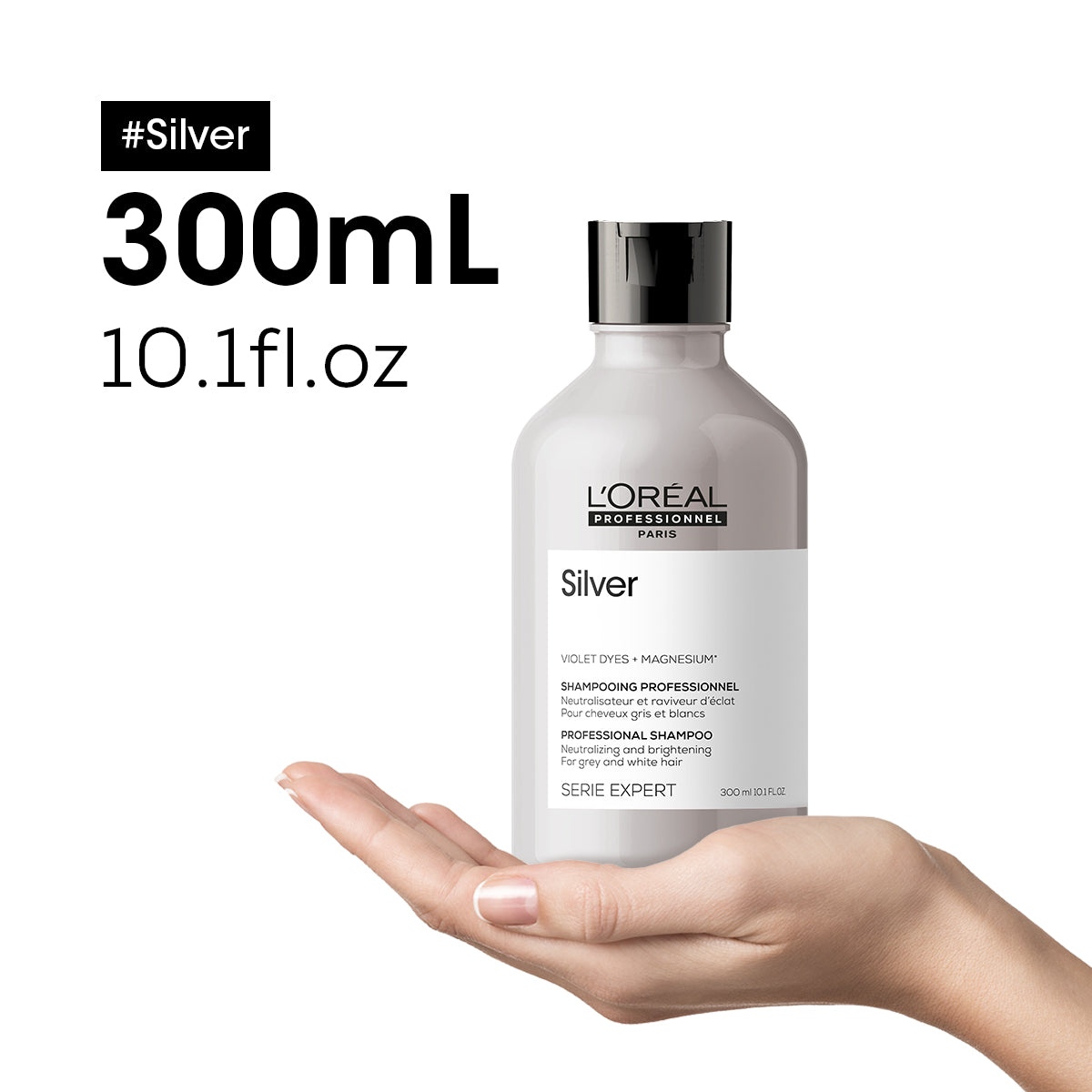 Shampoo Silver cuidado del cabello blanco Loreal professionnel 300ml