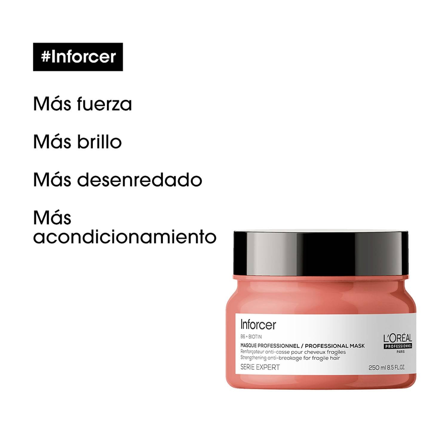 Mascarilla Inforcer fortalece el cabello Loreal professionnel 250ml