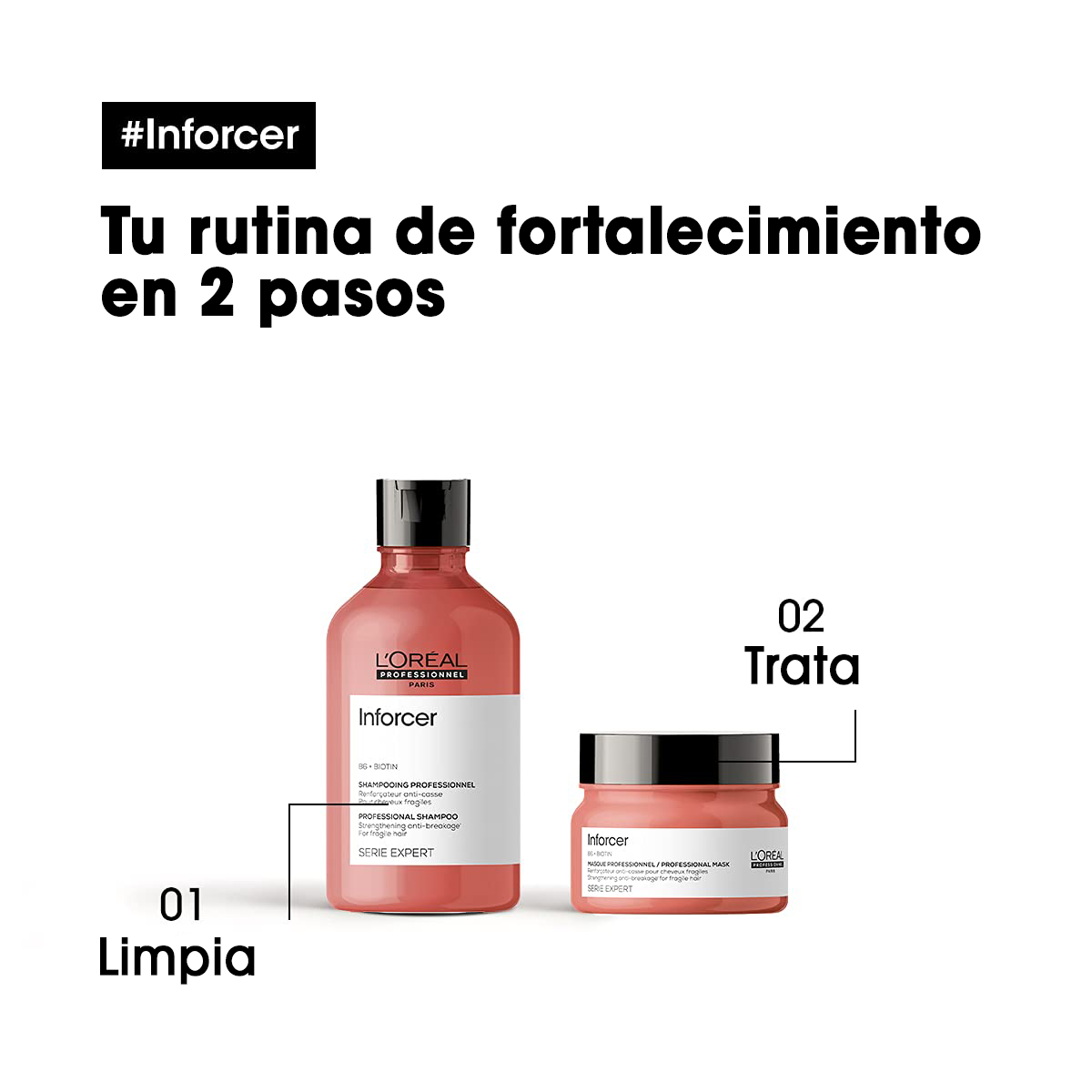 Mascarilla Inforcer fortalece el cabello Loreal professionnel 250ml