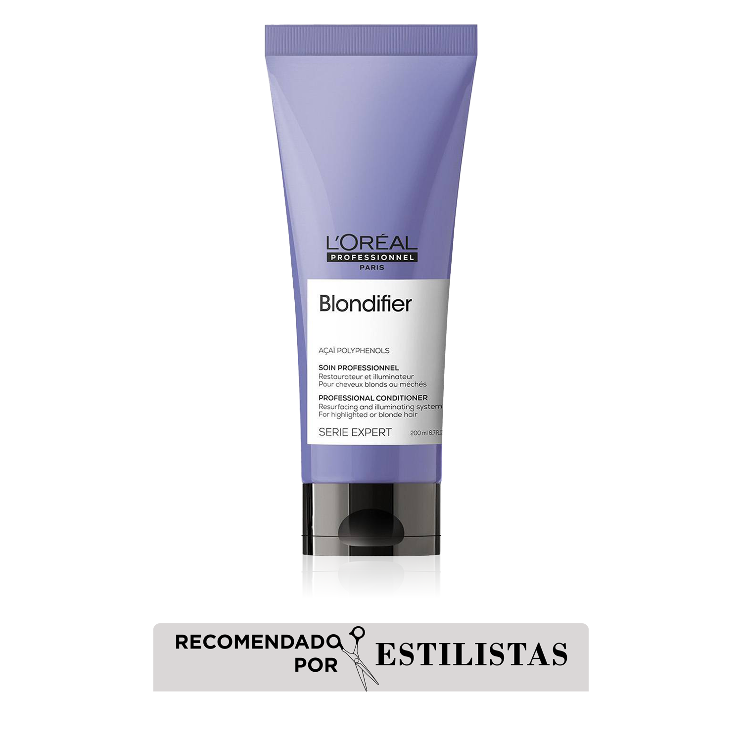 Acondicionador Blondifier brillo para cabello rubio L'Oréal Professionnel 200ml