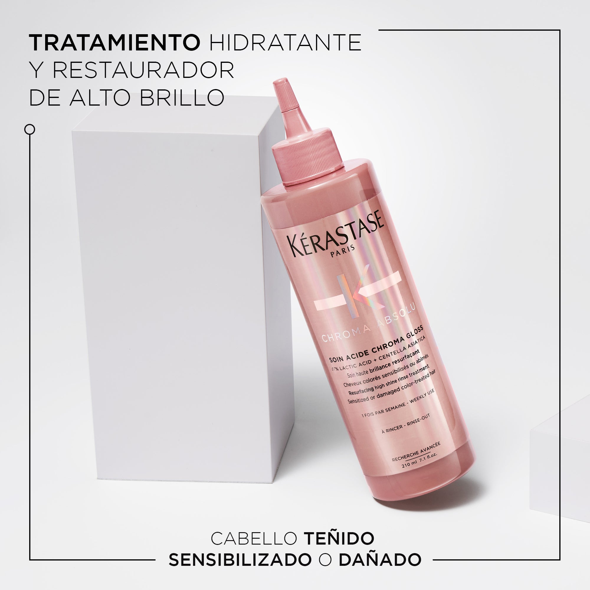 Tratamiento Kérastase Chroma Absolu Soin brillo cabello con color 210ml