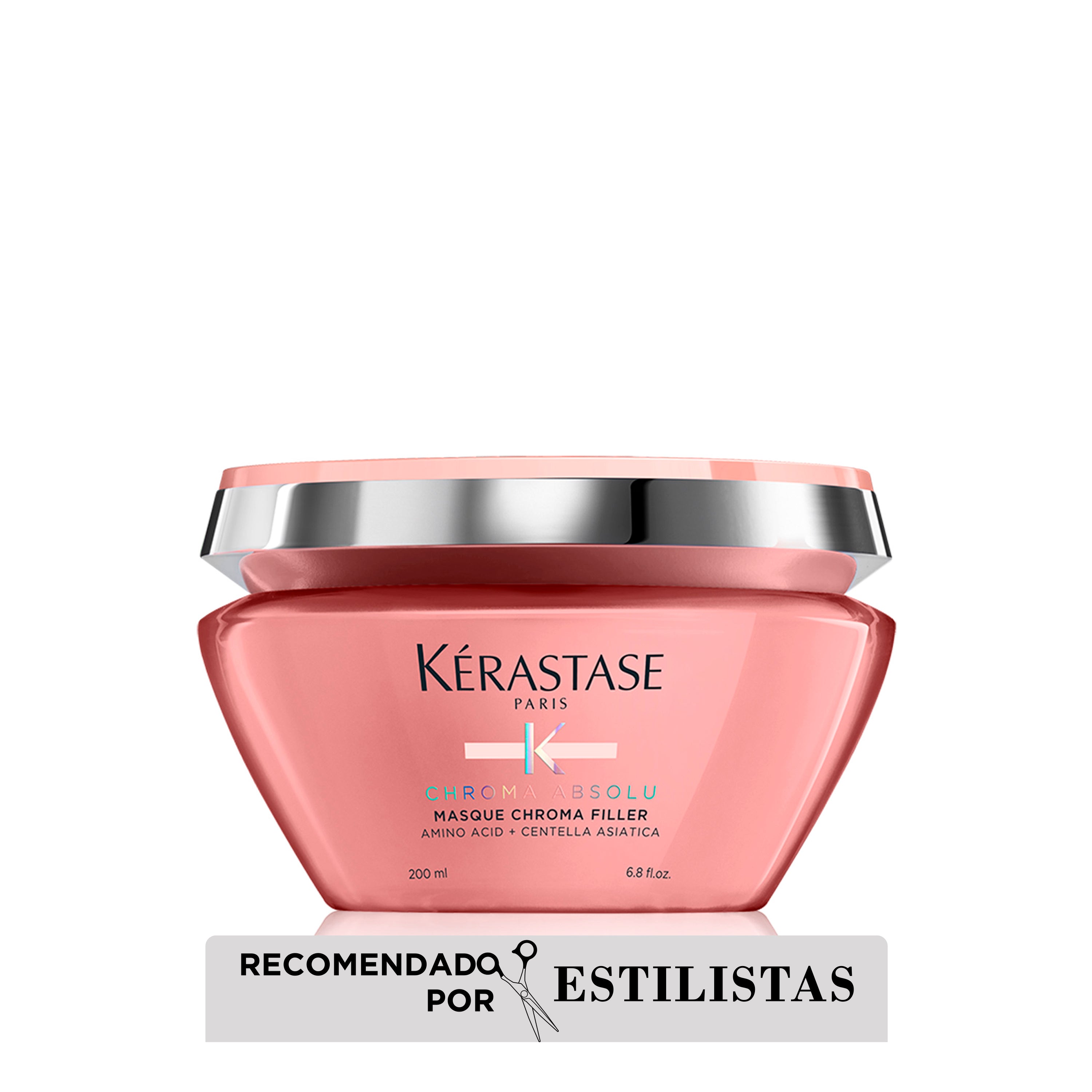 Mascarilla Kérastase Chroma Absolu Filler anti porosidad cuida color 200ml