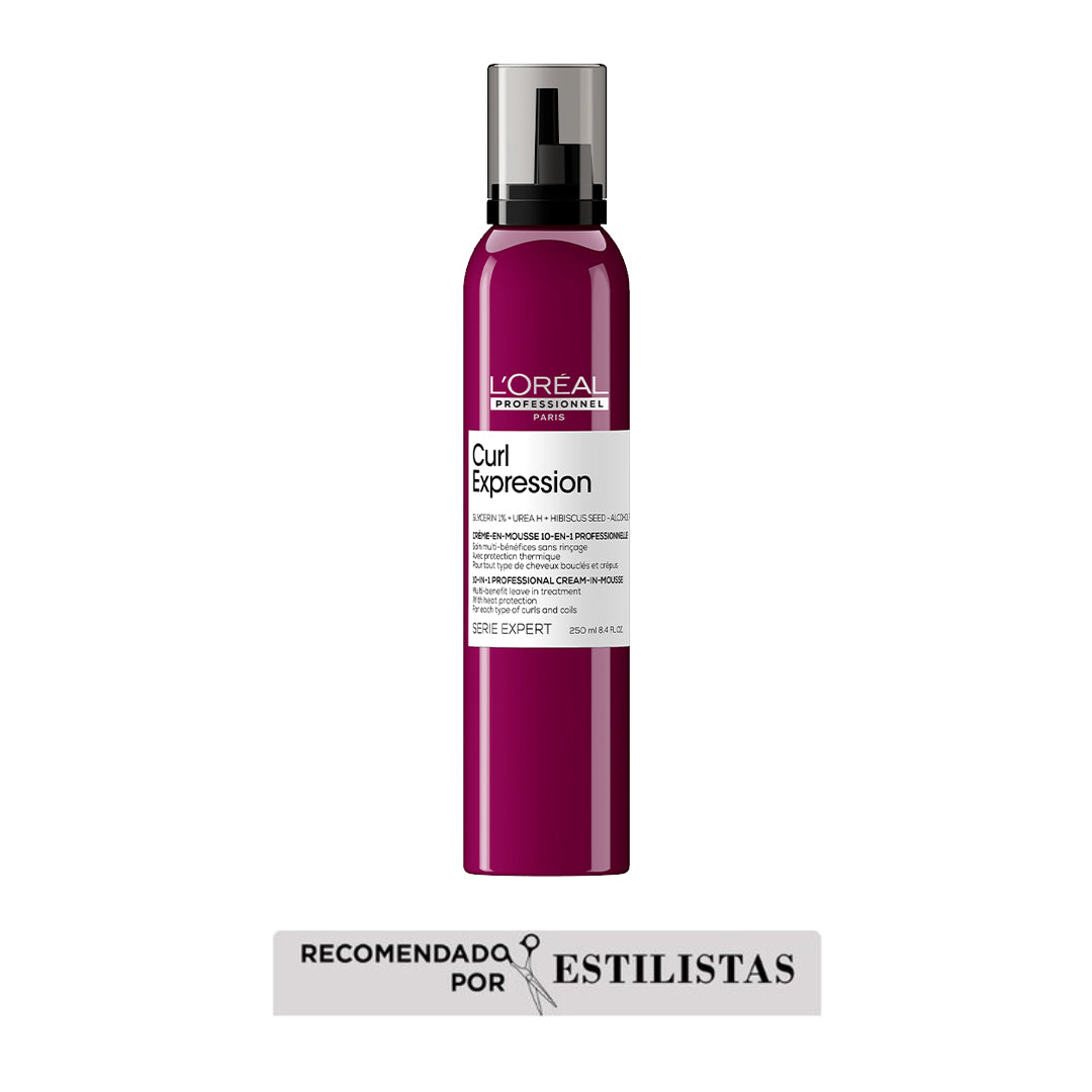 Crema en mousee Curl Expression cuidado cabello rizado Loreal professionnel 250ML