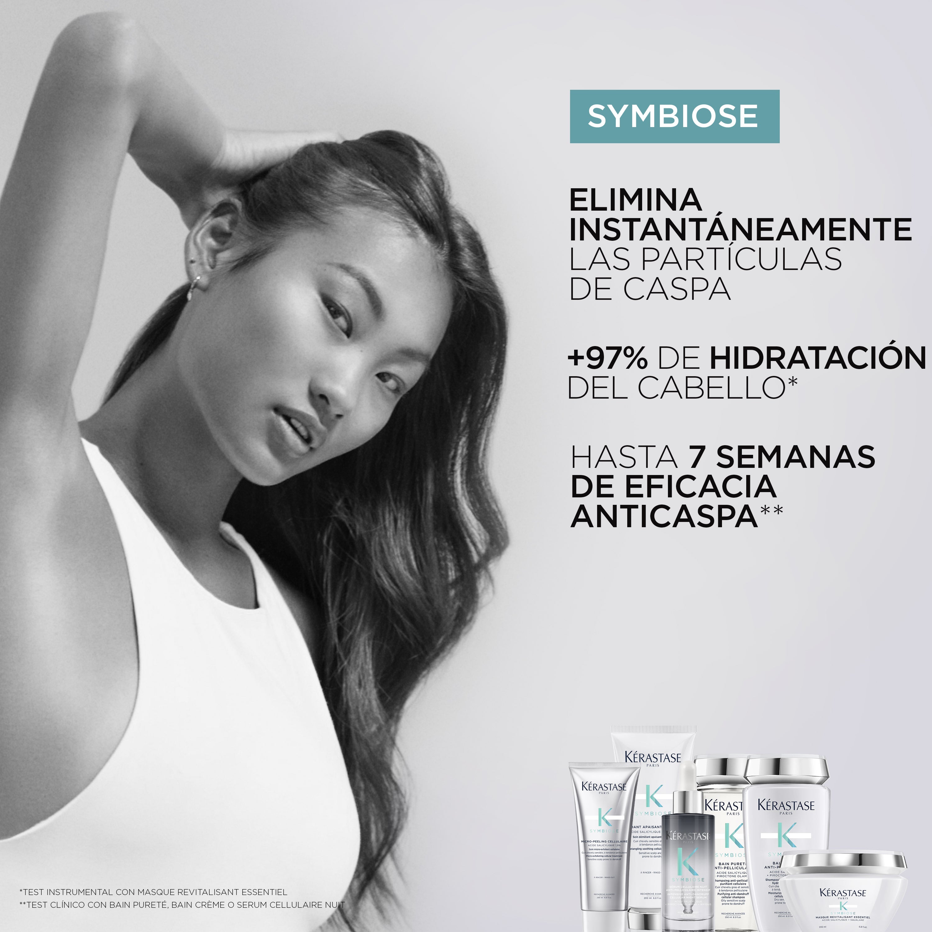 Shampoo Symbiose Creme anti caspa Cuero cabelludo seco 250ml