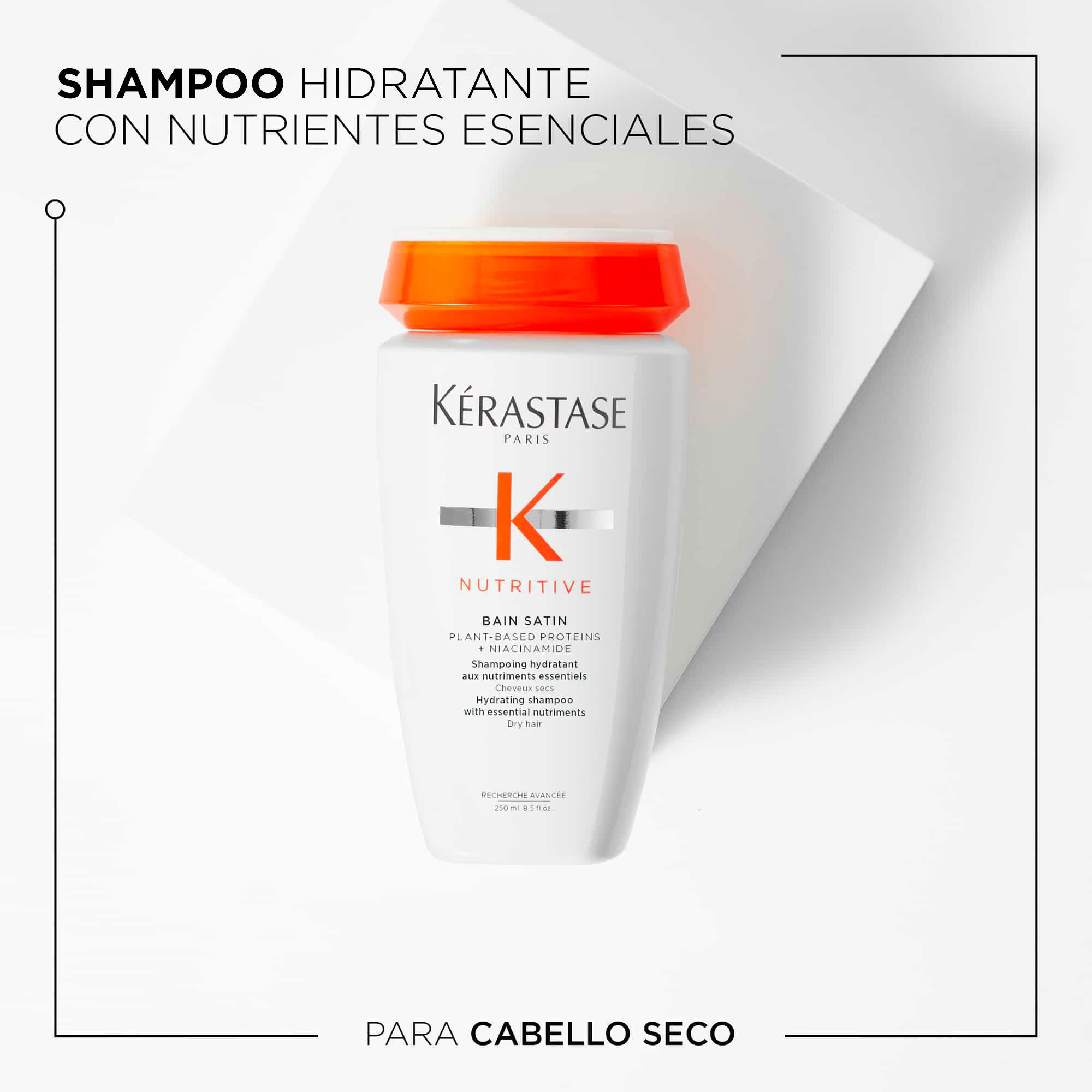 Shampoo Kérastase Nutritive Satin hidratación cabello ligeramente seco 250ml