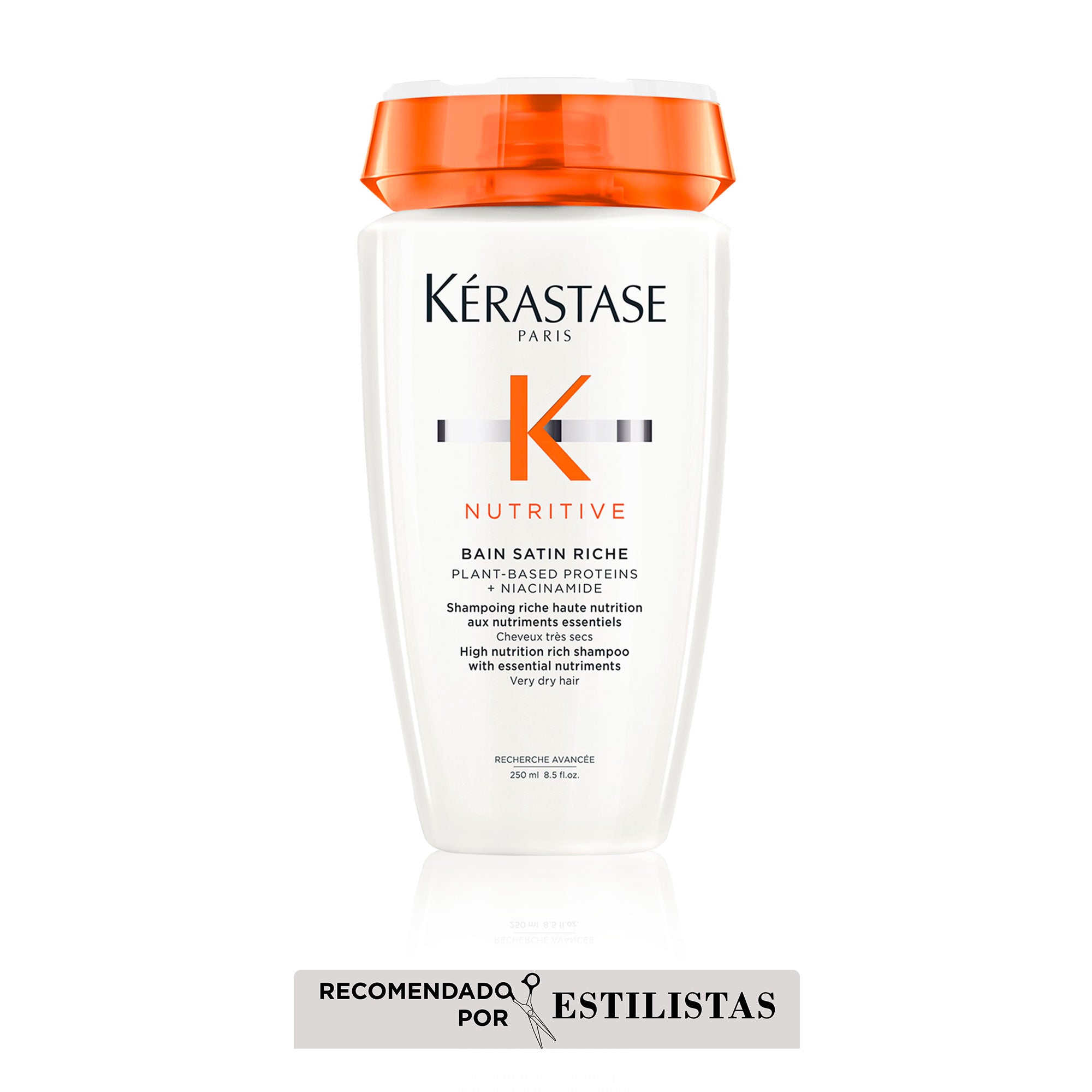 Shampoo Bain Satin Riche Kérastase Nutritive Nutrición Intensa Del Cabello 250ml