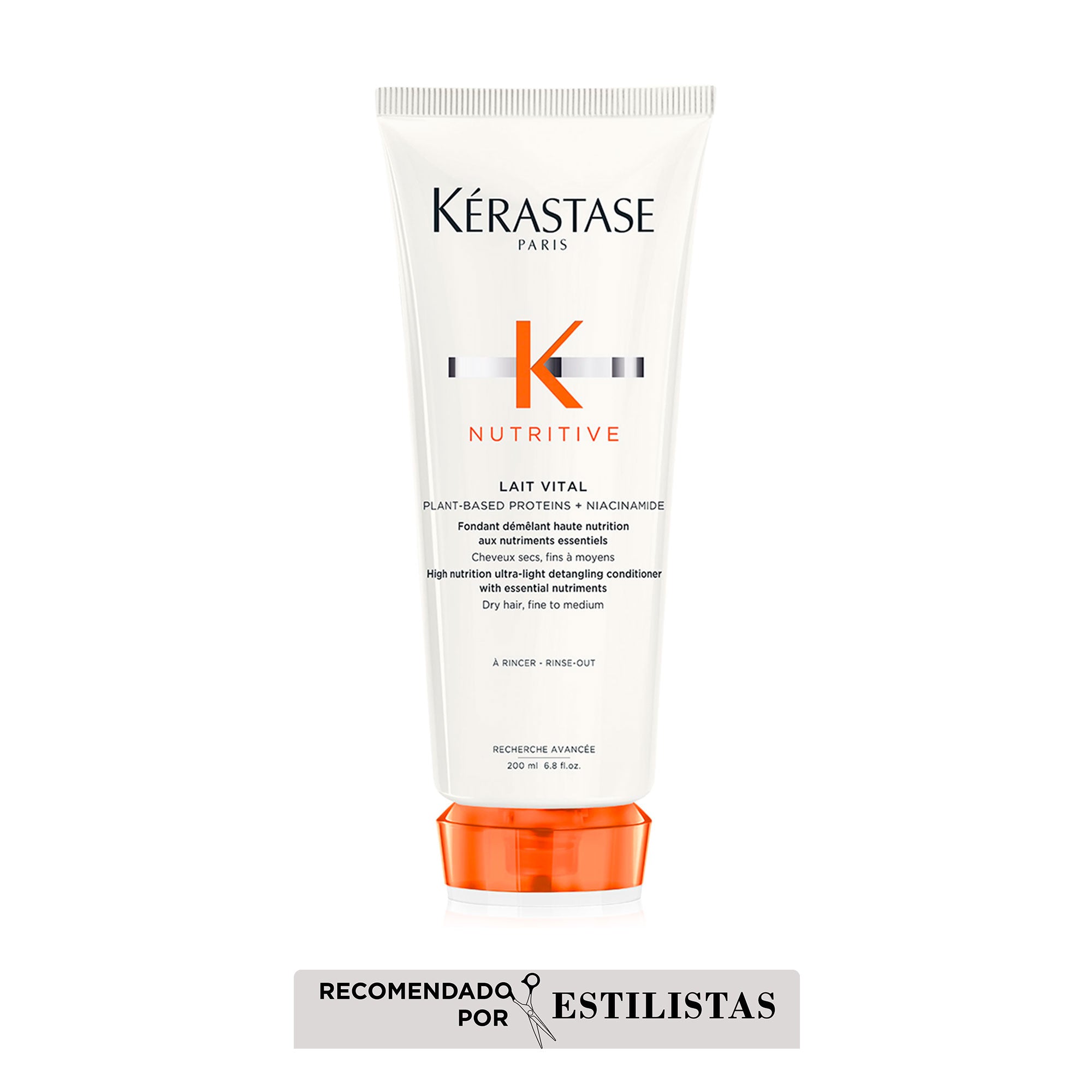 Acondicionador Nutritive Kérastase Lait Vital Desenredante para Cabello Seco 200ml