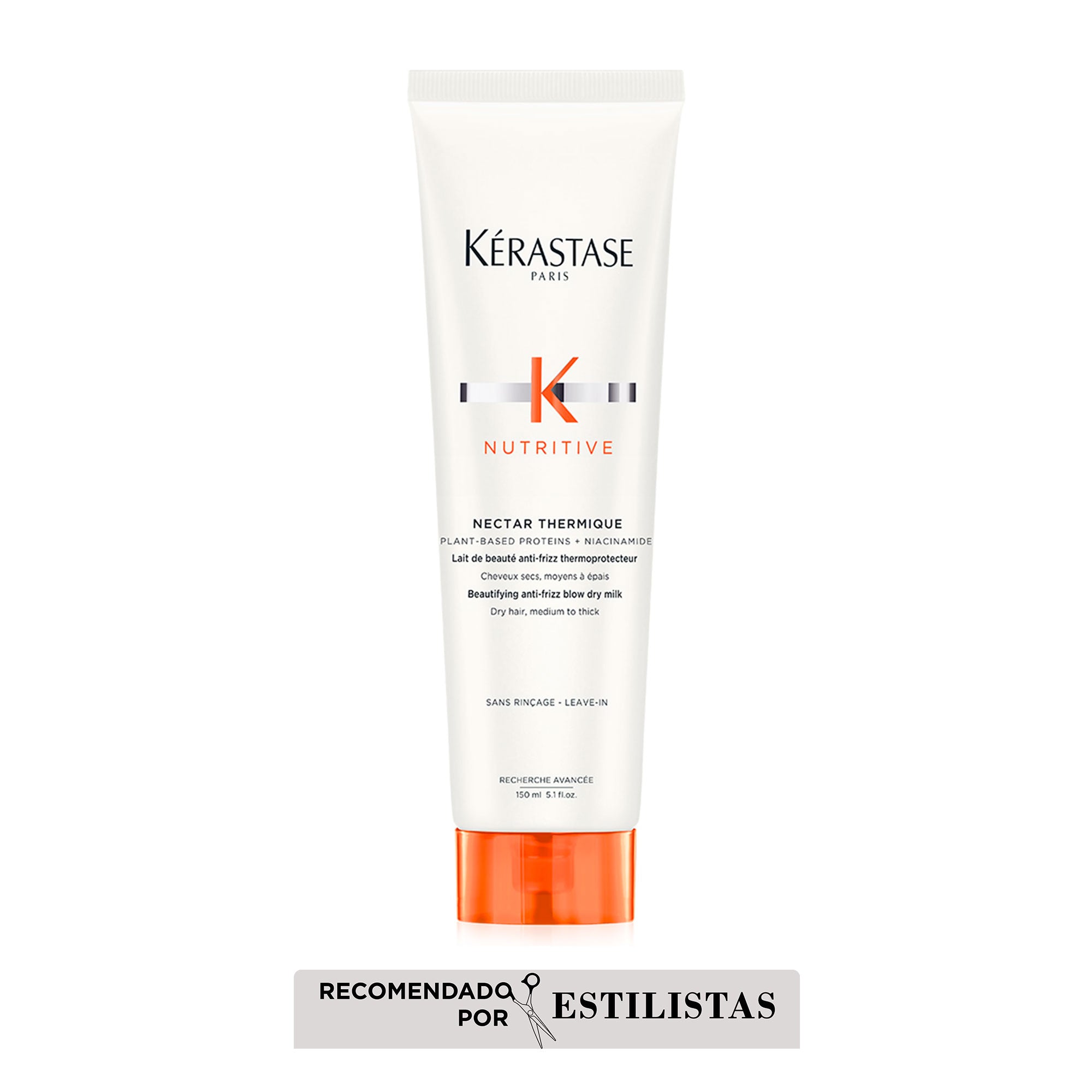 Crema Nutritive Nectar Thermique antifrizz y termoprotectora para cabello seco 150ml