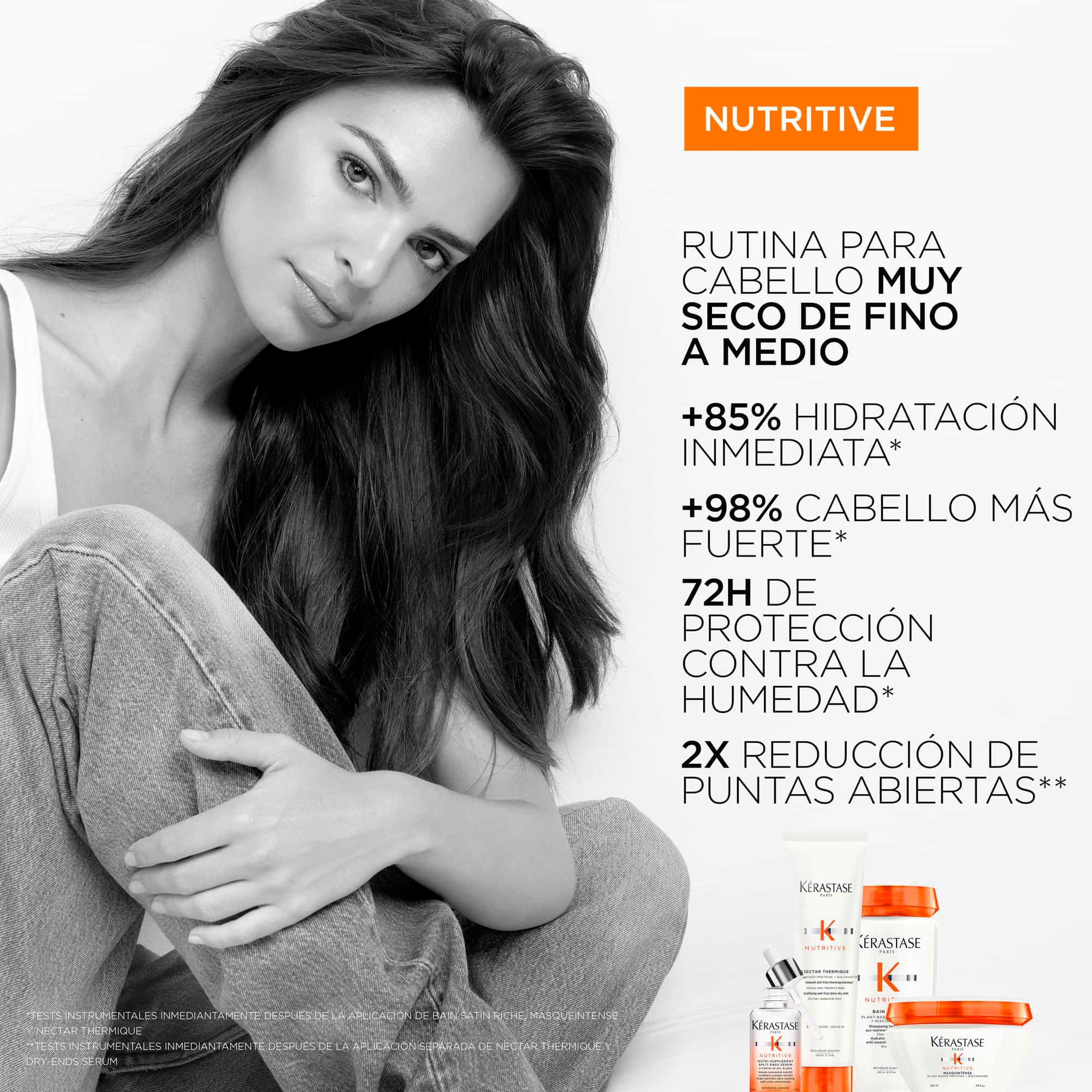 Acondicionador Nutritive Kérastase Lait Vital Desenredante para Cabello Seco 200ml