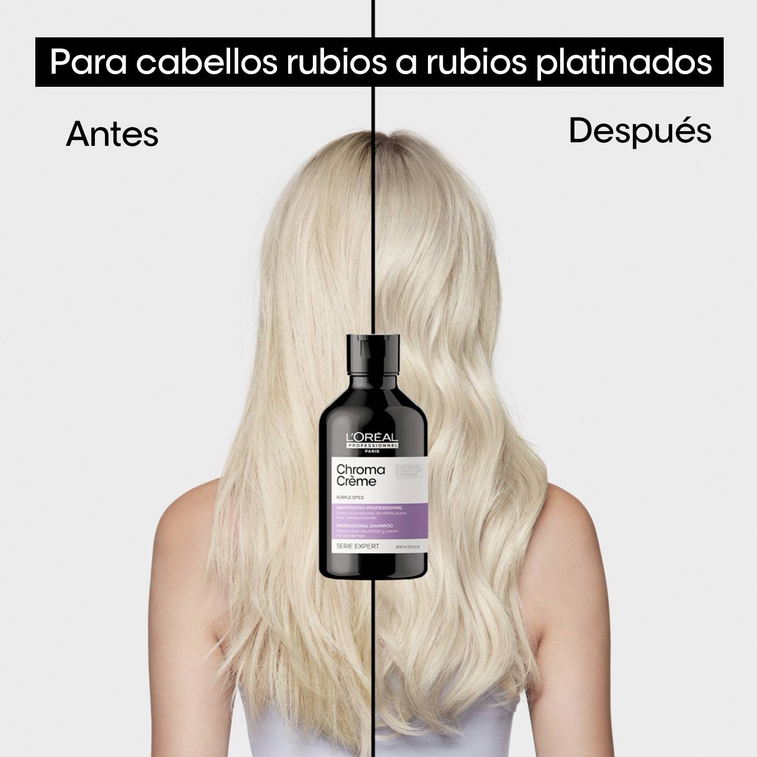 Shampoo Chroma Crème Neutralizador Para Cabello Rubio L'Oréal Professionnel 300ml