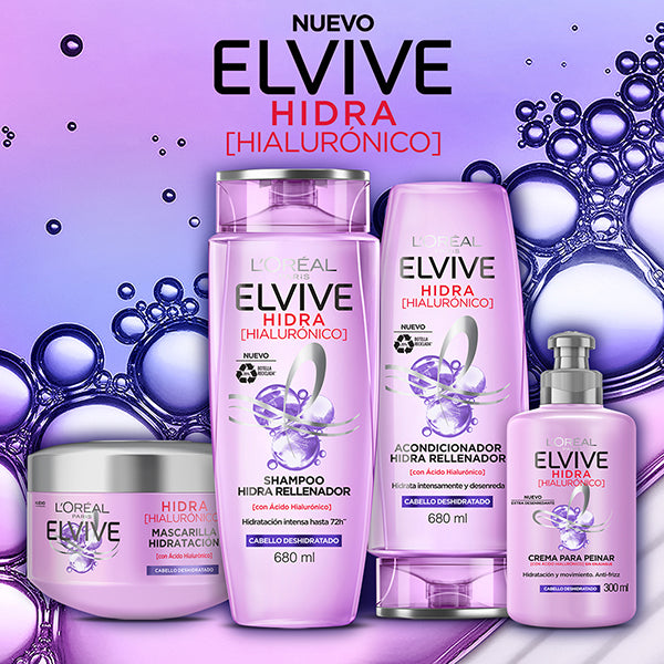 Shampoo Elvive Hidra Hialurónico, 680 ml.