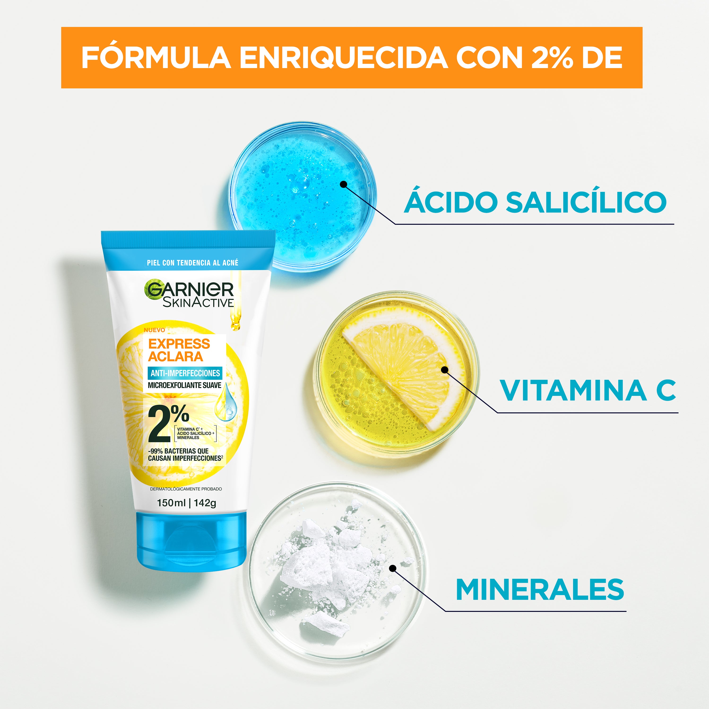 Exfoliante Facial Express Aclara Anti imperfecciones 150ml