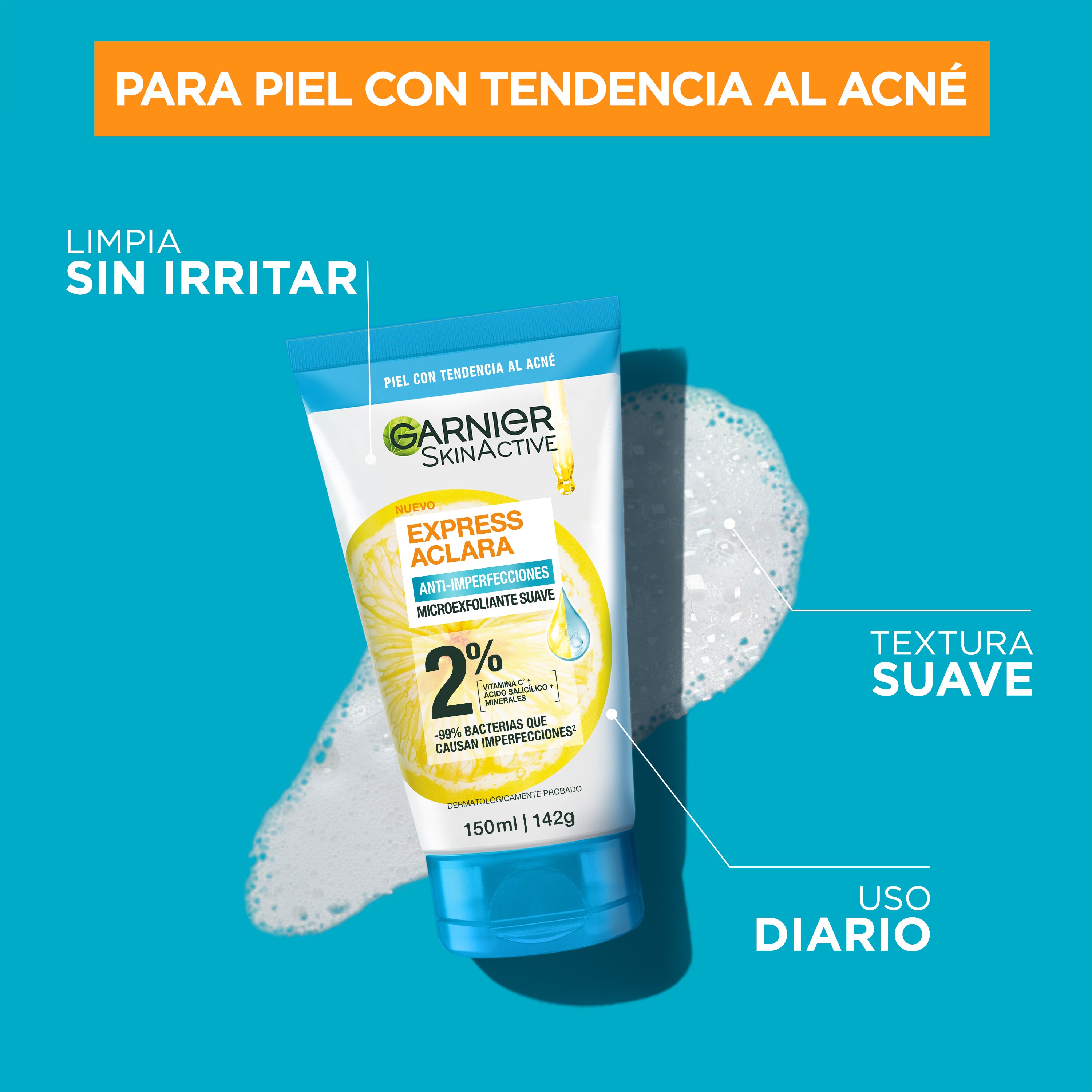 Exfoliante Facial Express Aclara Anti imperfecciones 150ml