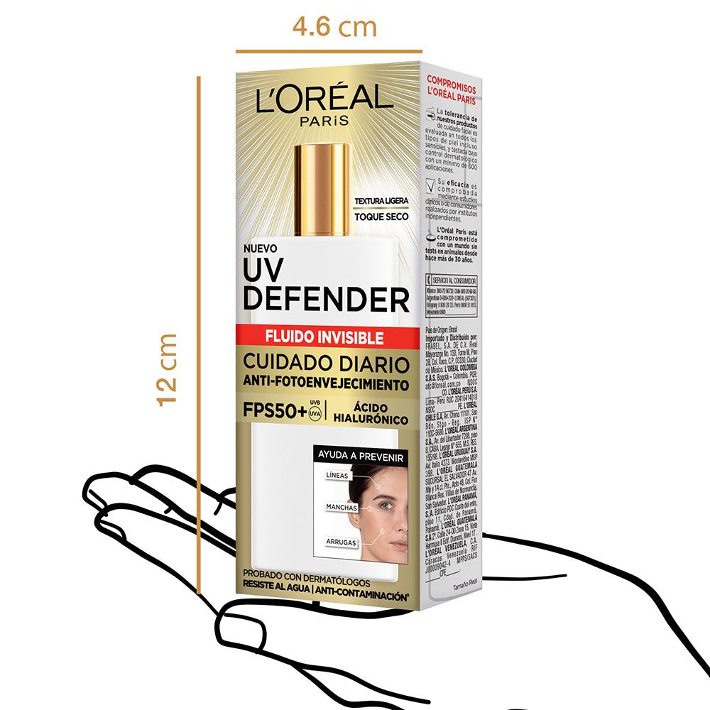 L'oreal Paris UV Defender Fluido FPS+50 - 40G