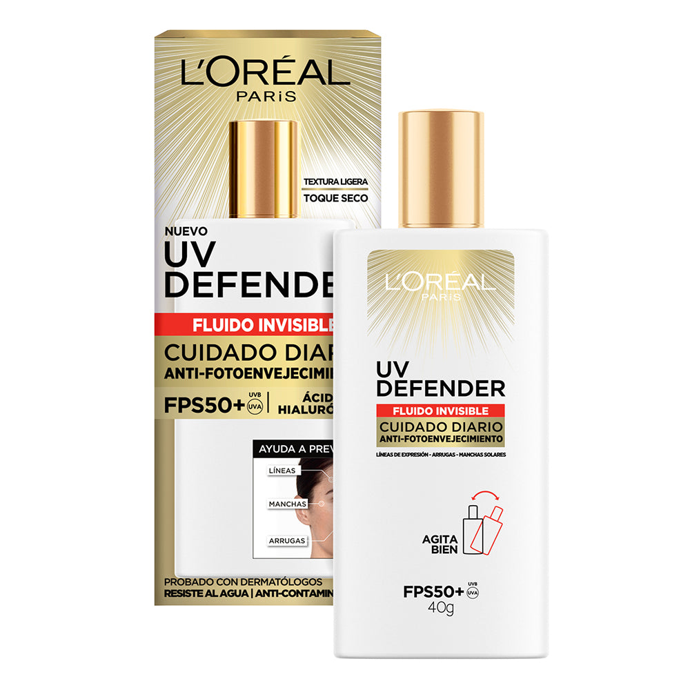 L'oreal Paris UV Defender Fluido FPS+50 - 40G