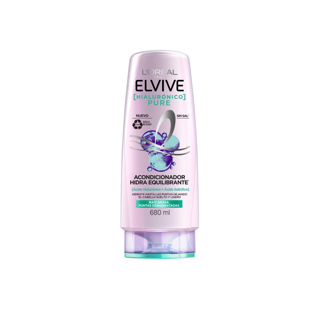 Elvive Pure Acondicionador Hialuronico 680ml